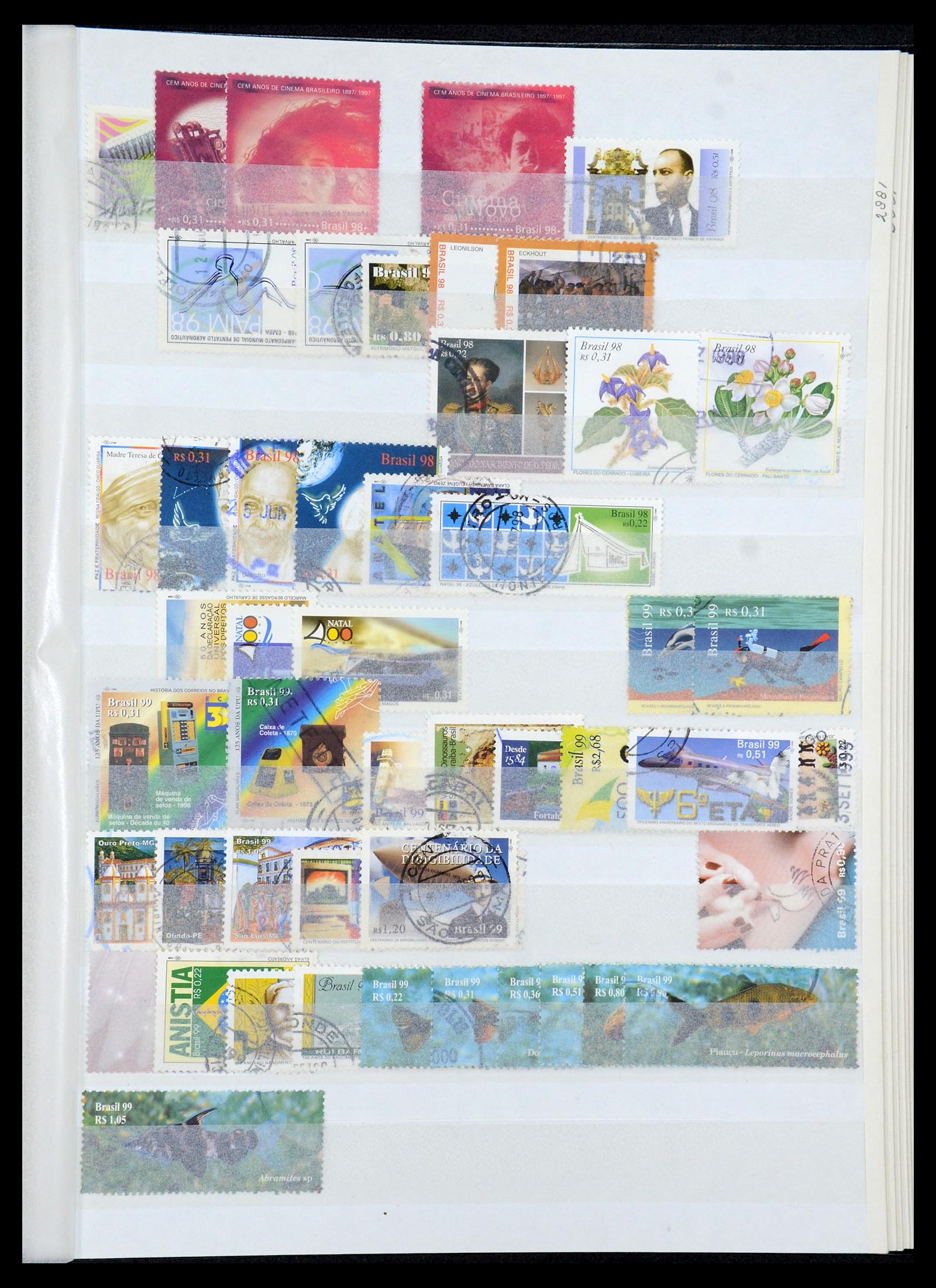 35854 046 - Postzegelverzameling 35854 Brazilië 1849-1998.
