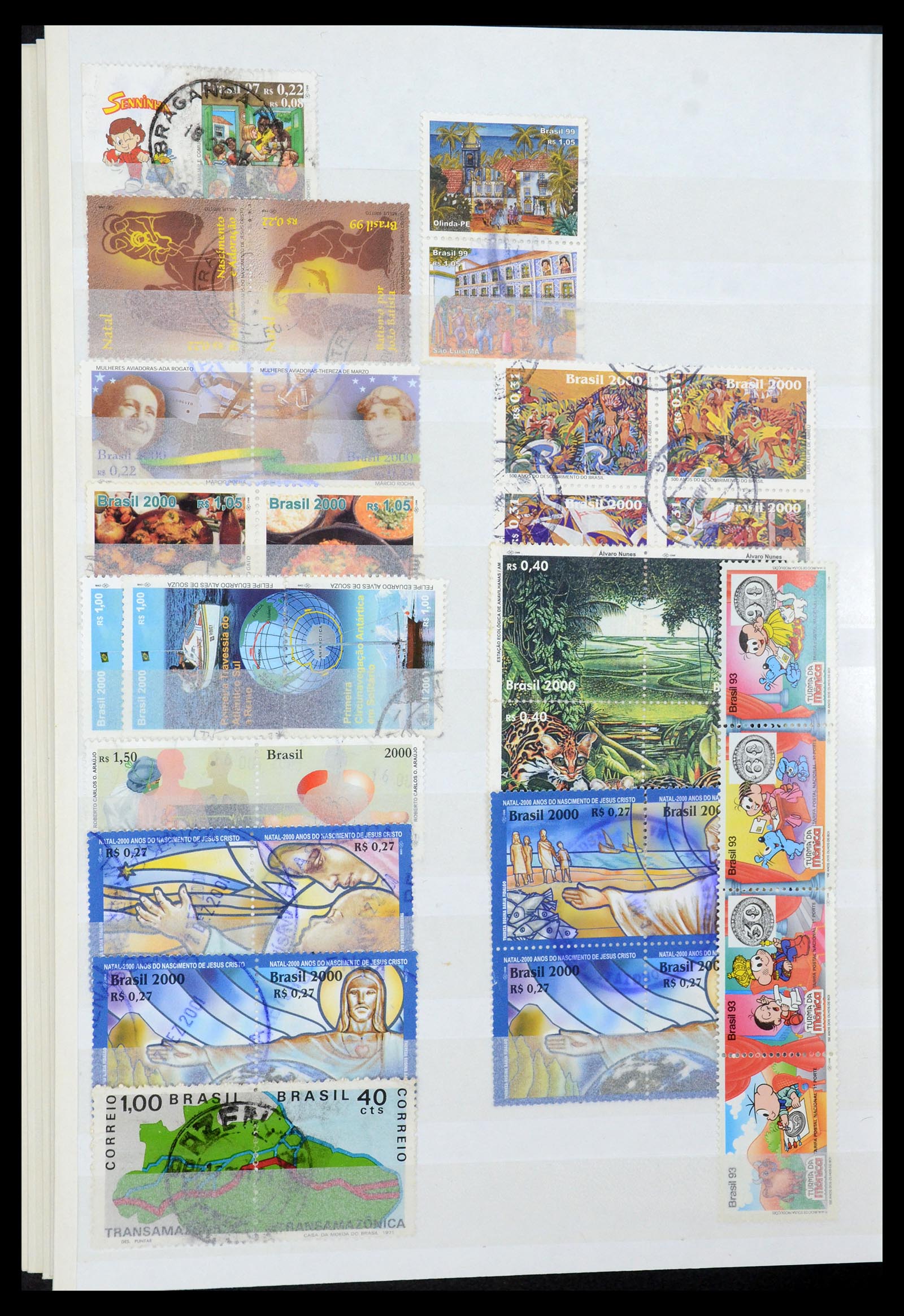 35854 051 - Postzegelverzameling 35854 Brazilië 1849-1998.