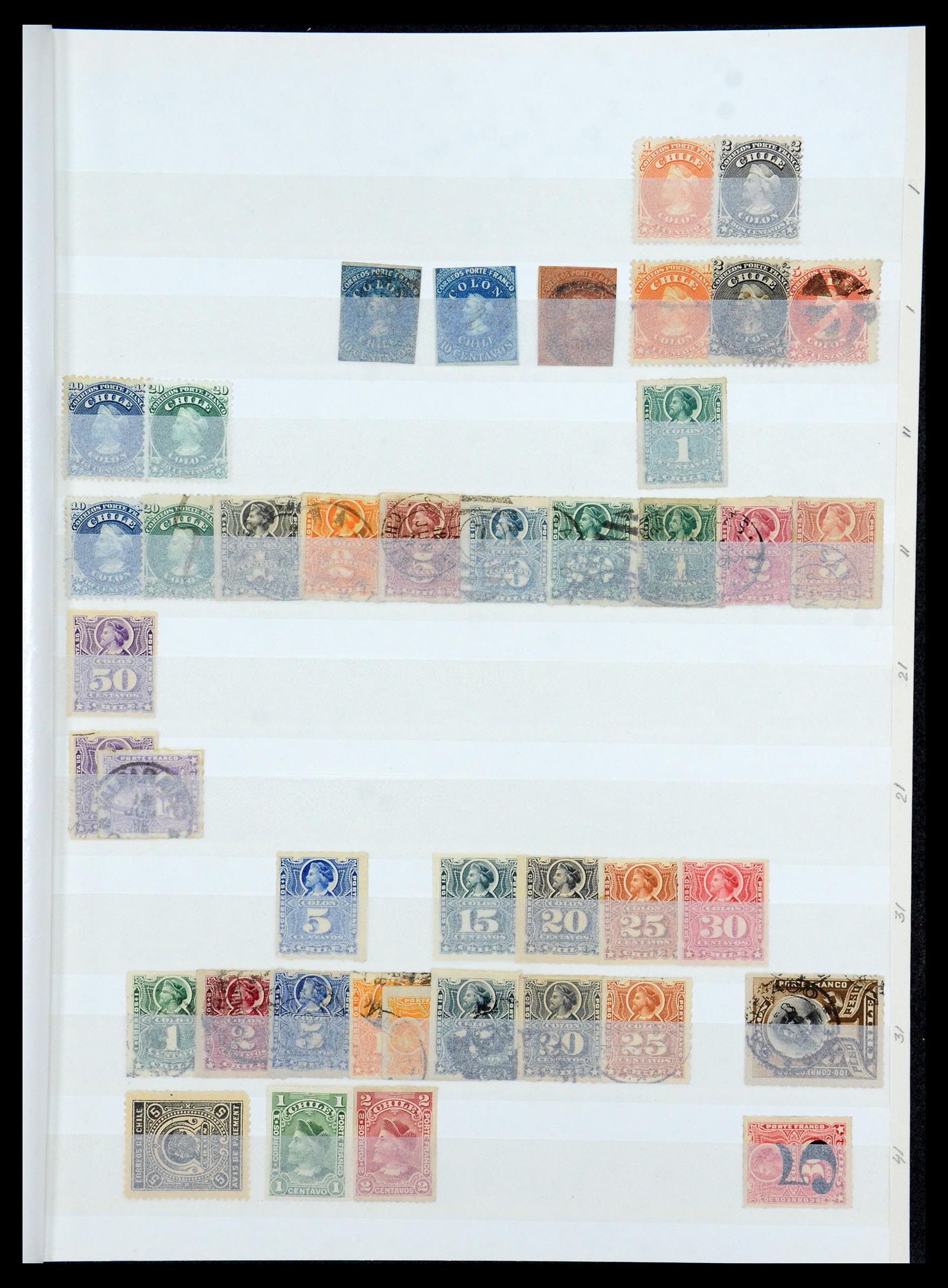 35855 001 - Stamp Collection 35855 Chile 1853-1990.