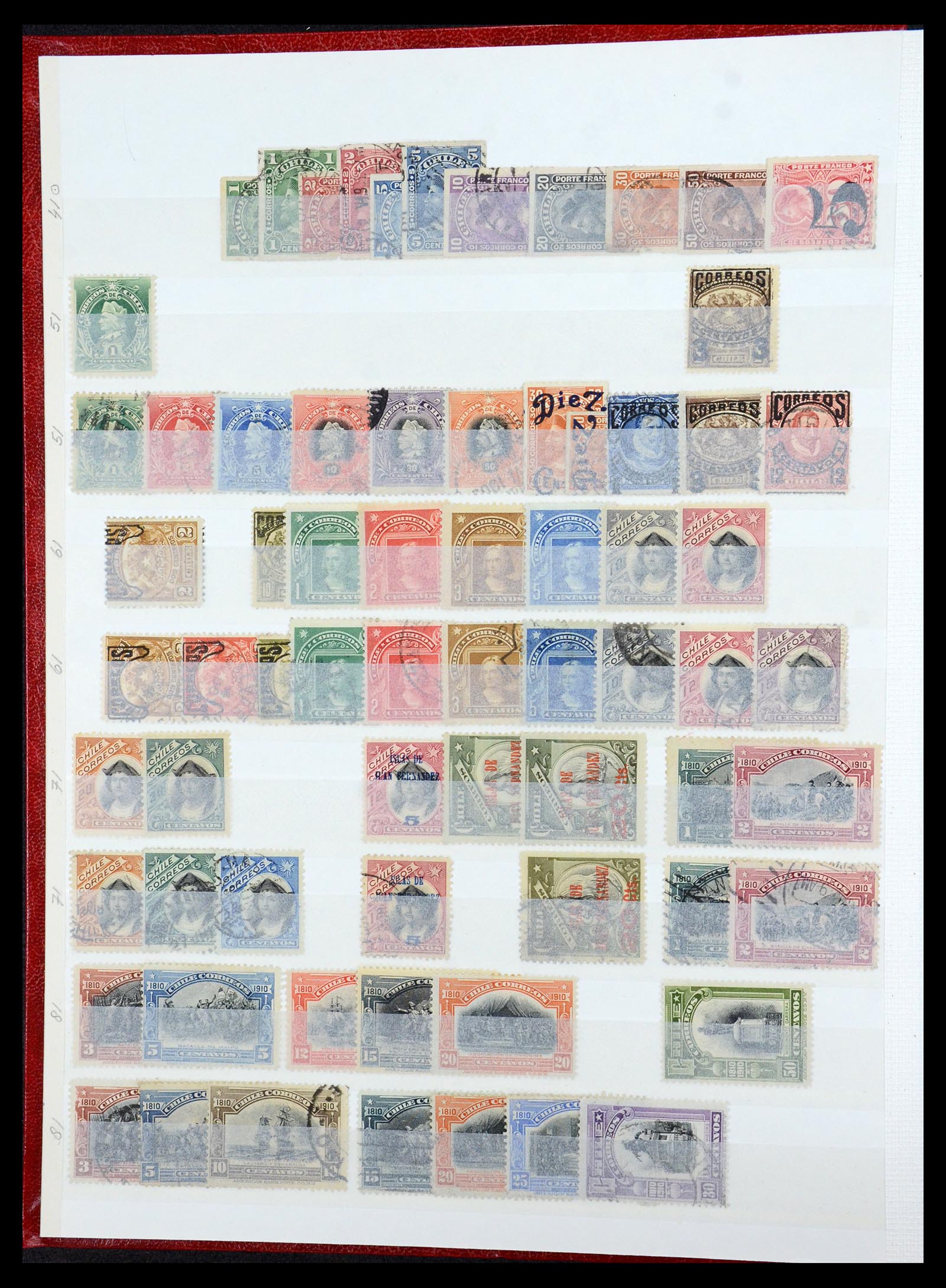35855 002 - Postzegelverzameling 35855 Chili 1853-1990.