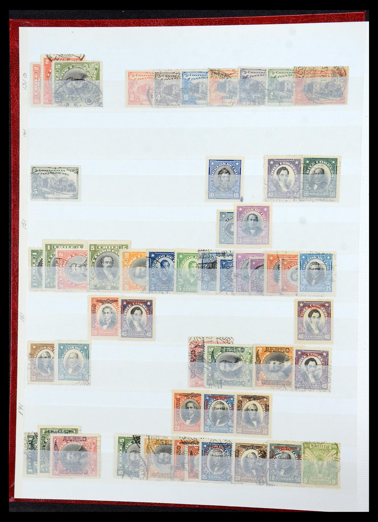 35855 004 - Postzegelverzameling 35855 Chili 1853-1990.