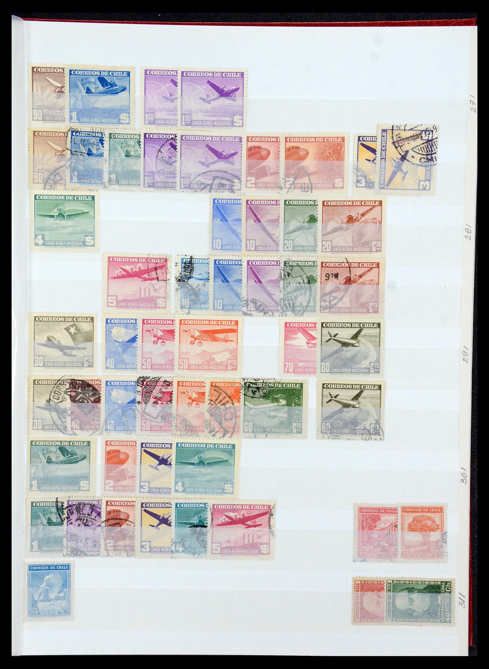 35855 007 - Stamp Collection 35855 Chile 1853-1990.