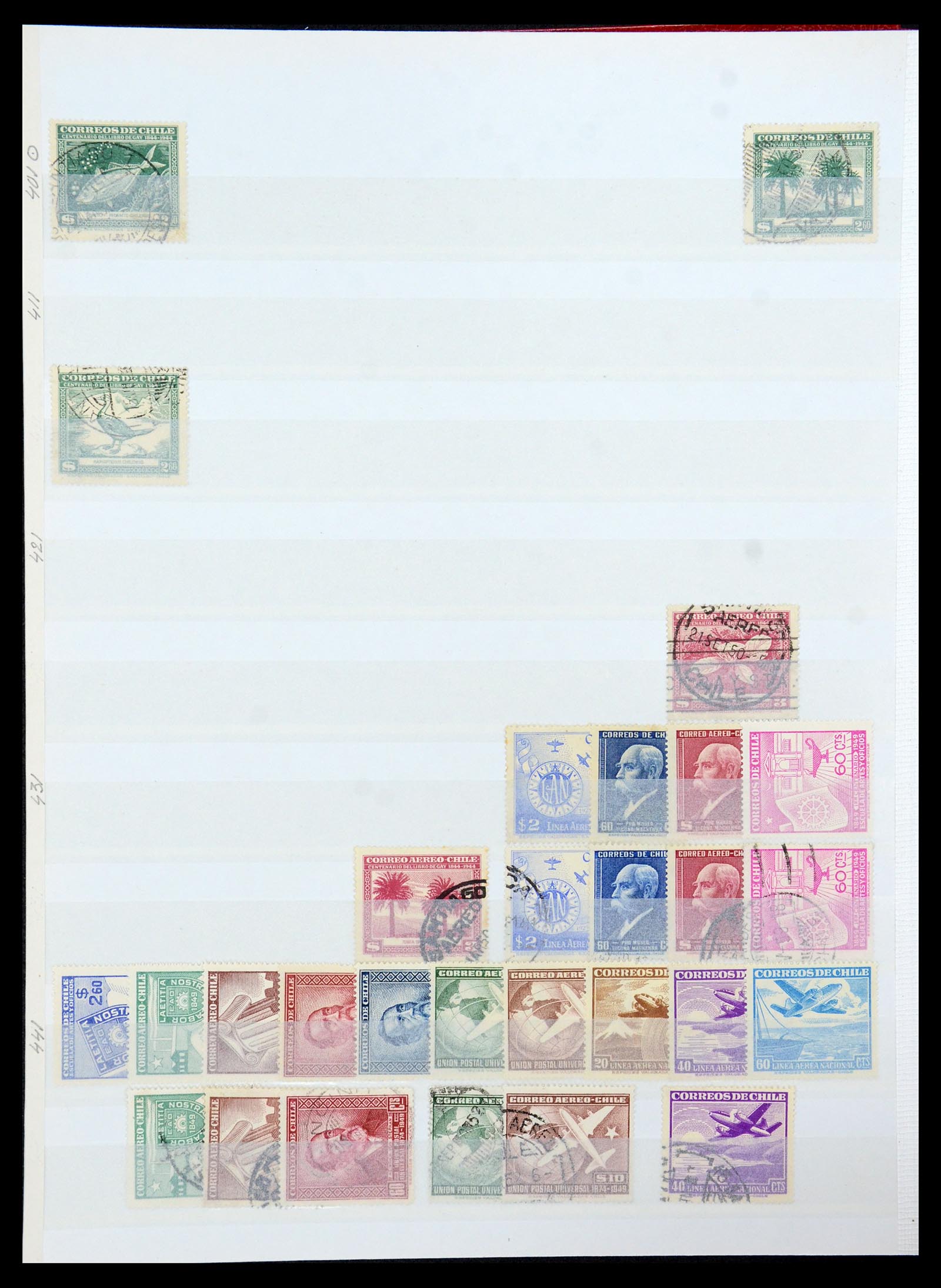 35855 010 - Postzegelverzameling 35855 Chili 1853-1990.