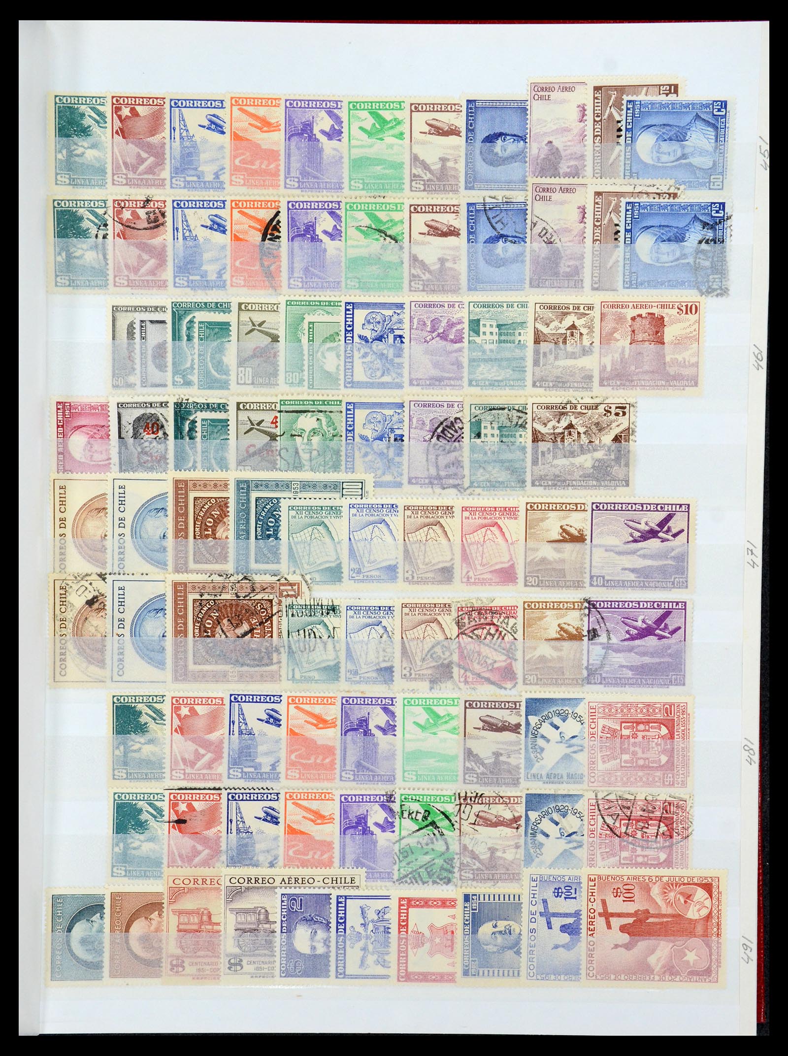 35855 011 - Stamp Collection 35855 Chile 1853-1990.