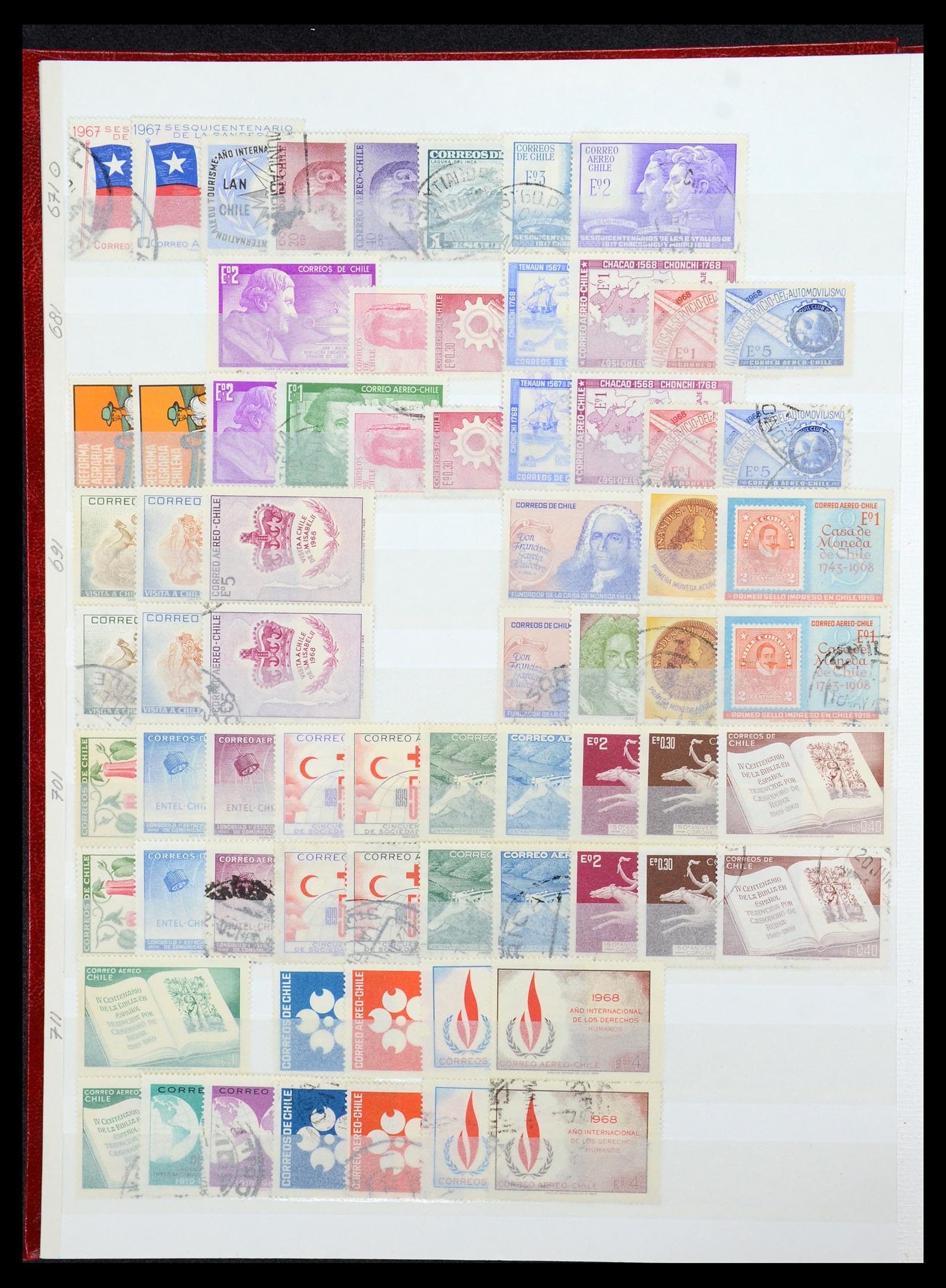 35855 016 - Postzegelverzameling 35855 Chili 1853-1990.