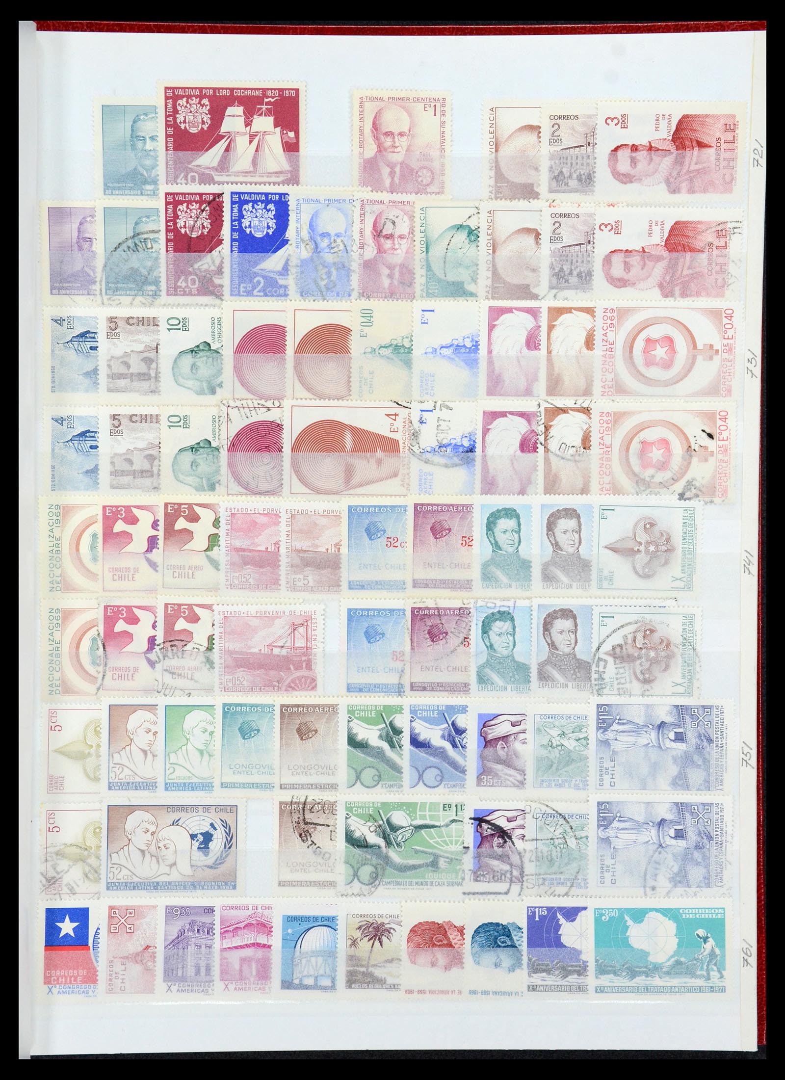 35855 017 - Stamp Collection 35855 Chile 1853-1990.