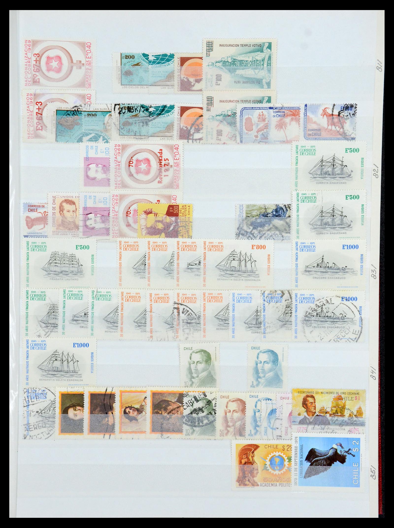 35855 019 - Stamp Collection 35855 Chile 1853-1990.