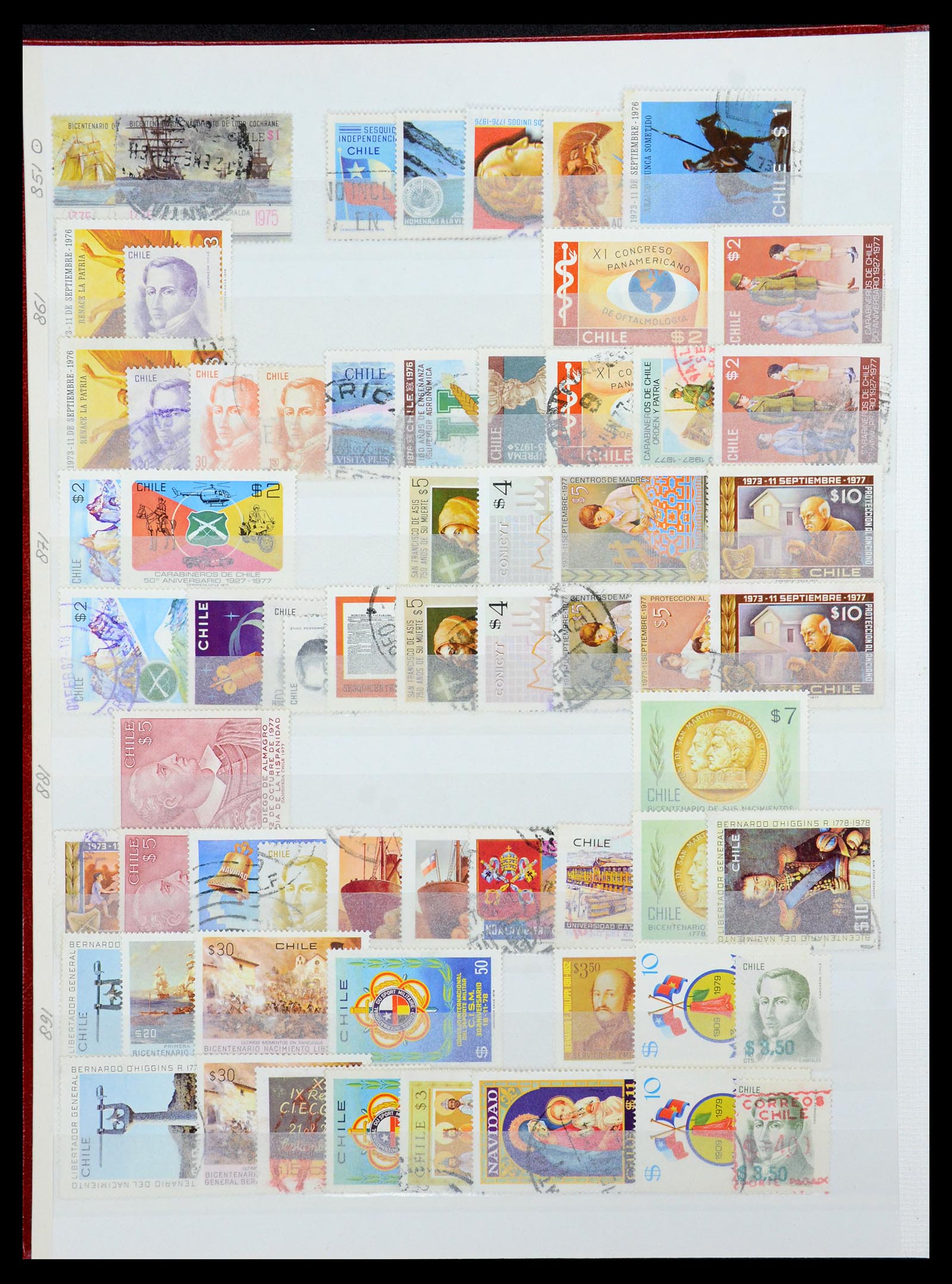 35855 020 - Postzegelverzameling 35855 Chili 1853-1990.
