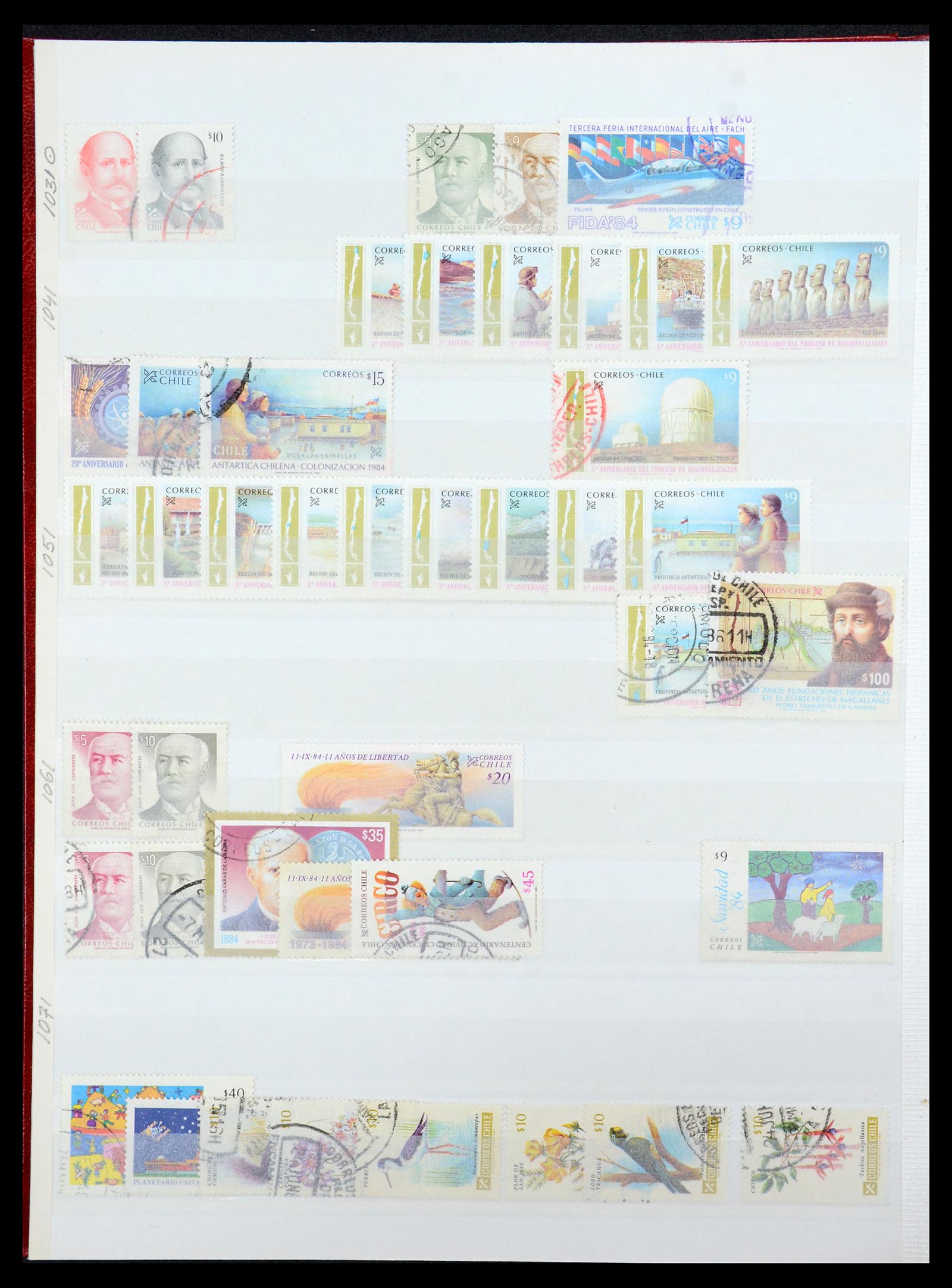 35855 024 - Postzegelverzameling 35855 Chili 1853-1990.