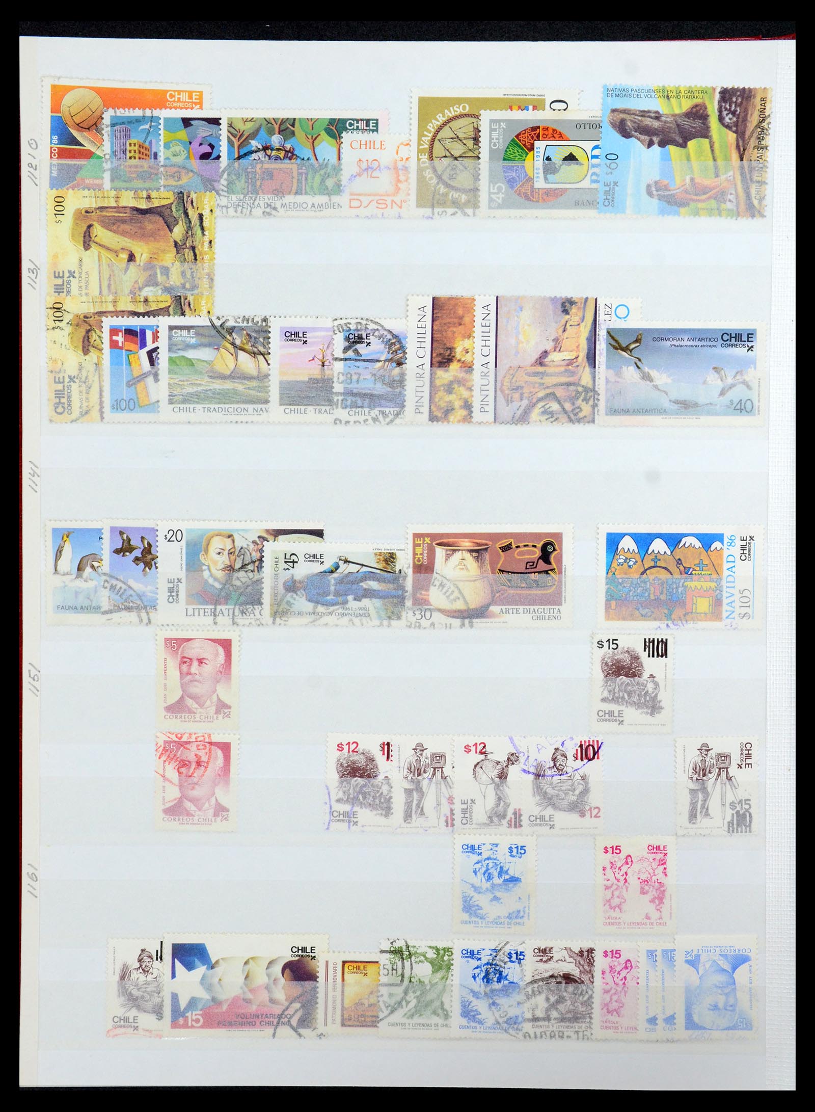 35855 026 - Postzegelverzameling 35855 Chili 1853-1990.