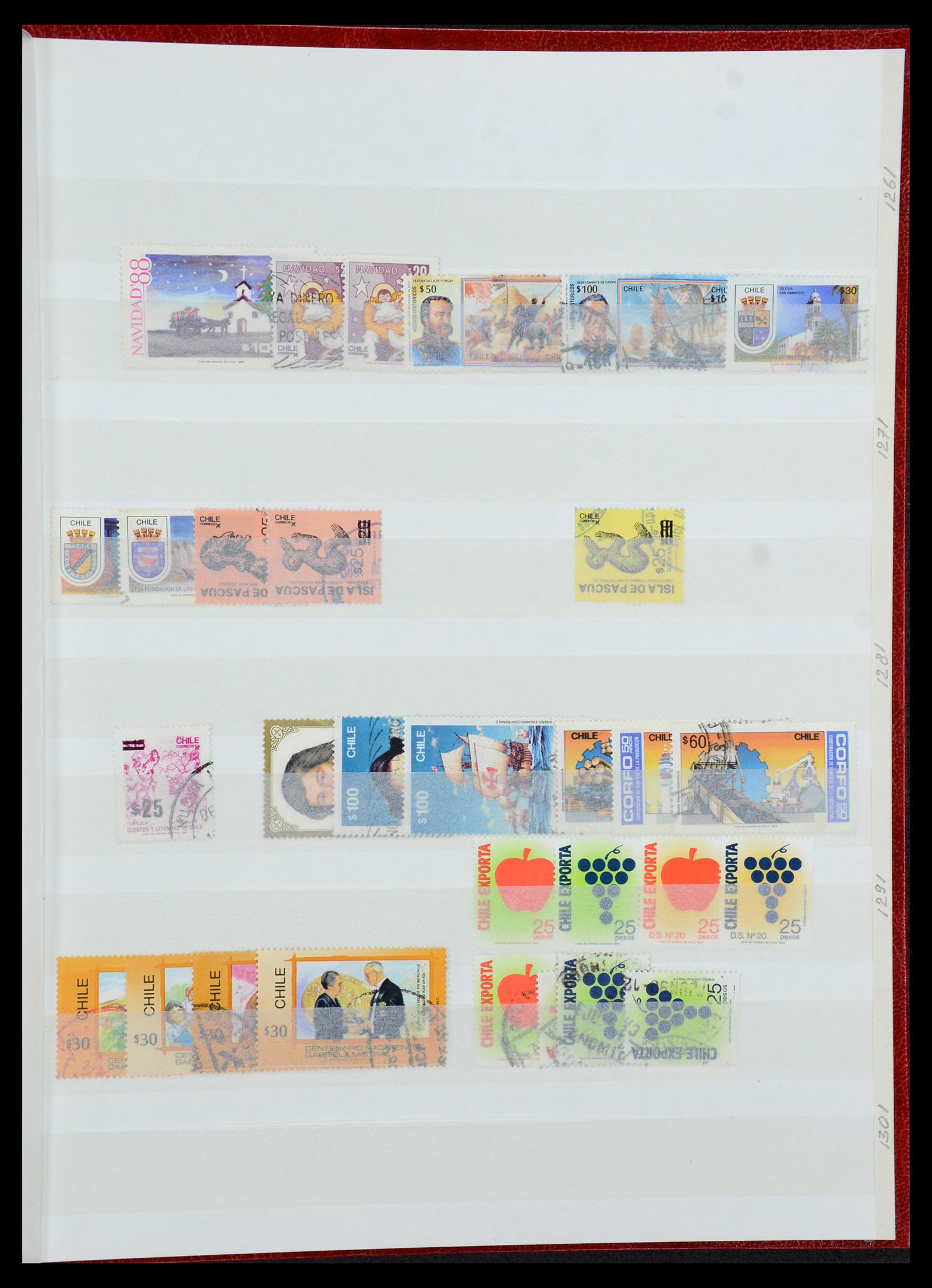 35855 029 - Postzegelverzameling 35855 Chili 1853-1990.