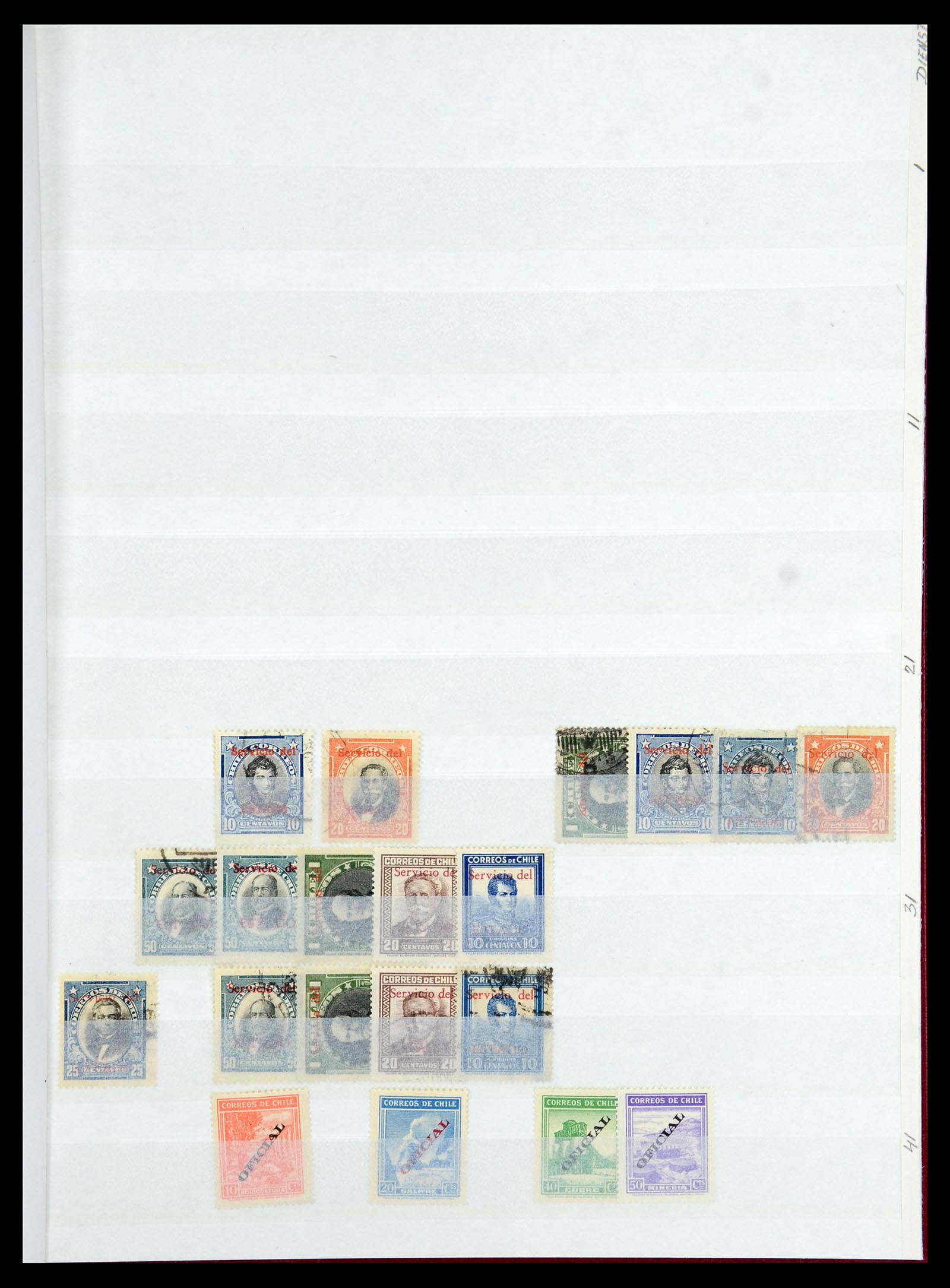 35855 033 - Postzegelverzameling 35855 Chili 1853-1990.