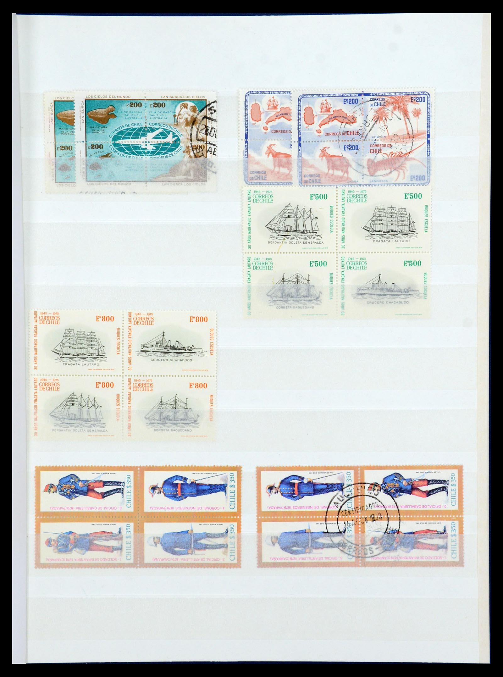 35855 042 - Postzegelverzameling 35855 Chili 1853-1990.