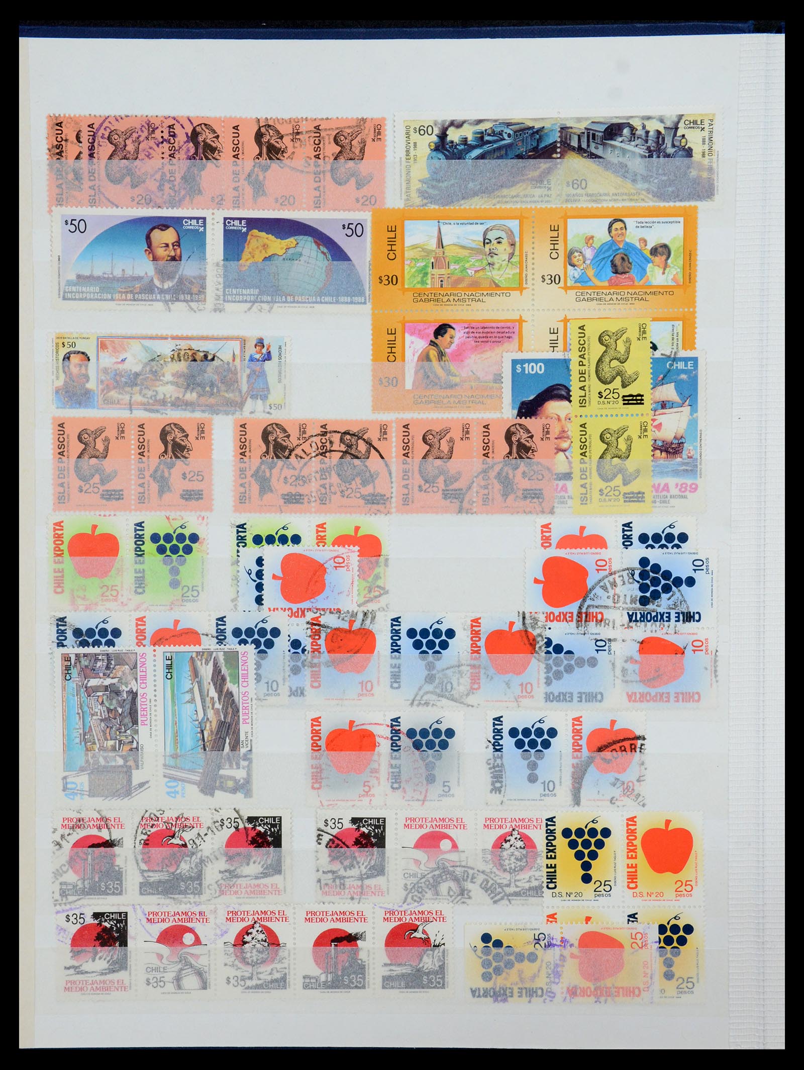 35855 045 - Postzegelverzameling 35855 Chili 1853-1990.