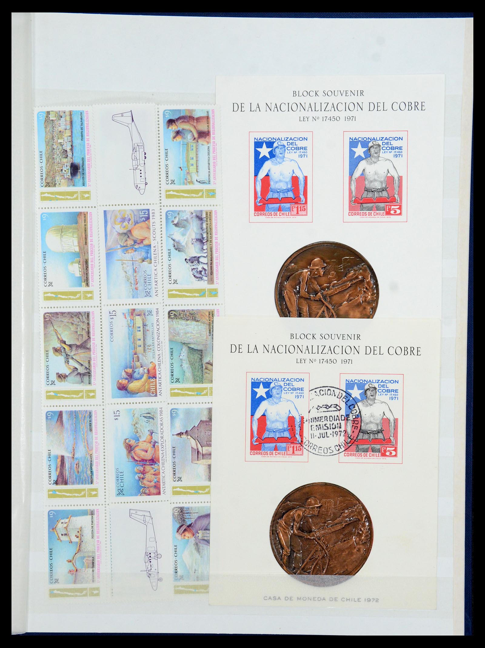 35855 048 - Stamp Collection 35855 Chile 1853-1990.