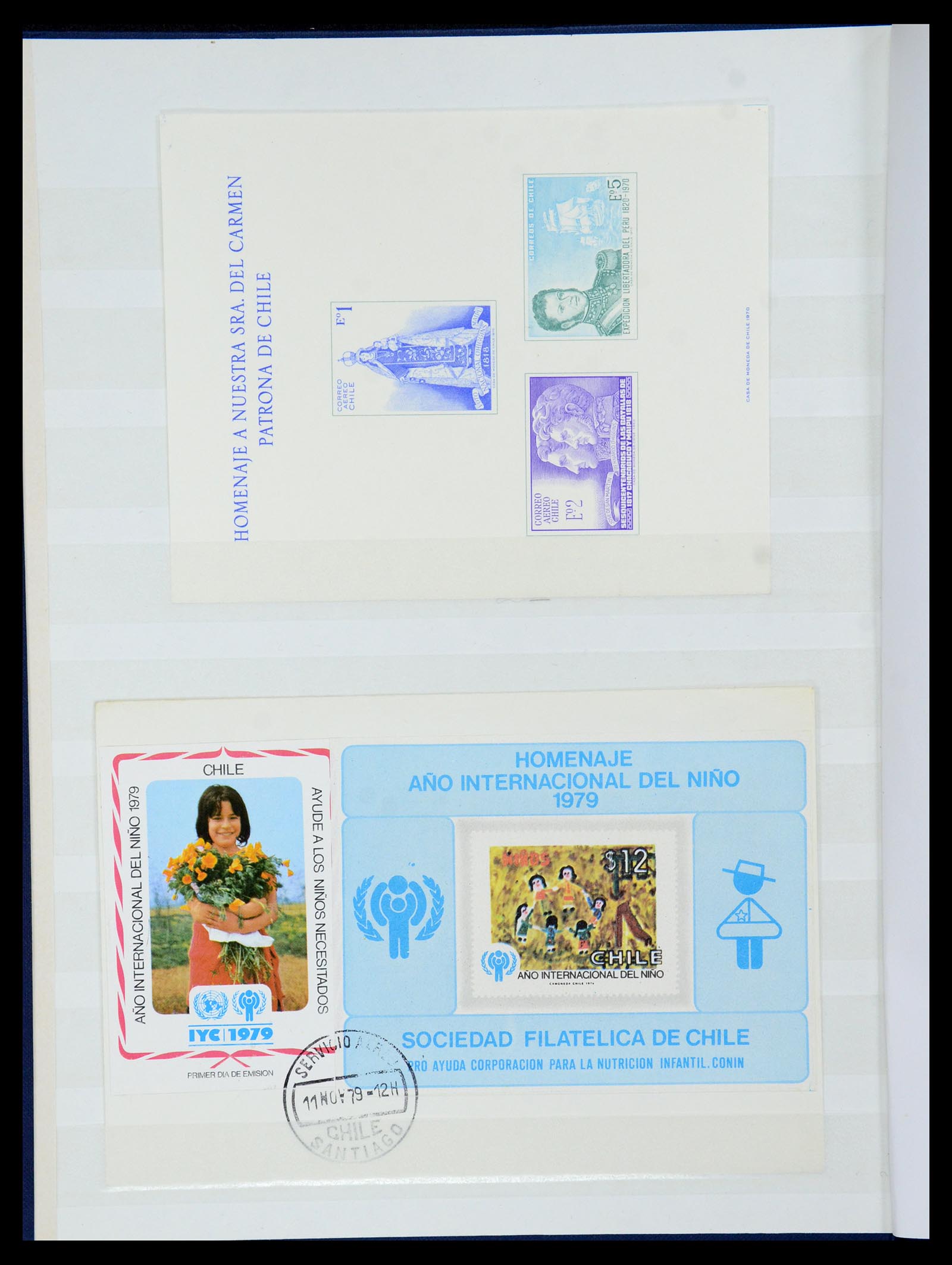 35855 049 - Postzegelverzameling 35855 Chili 1853-1990.