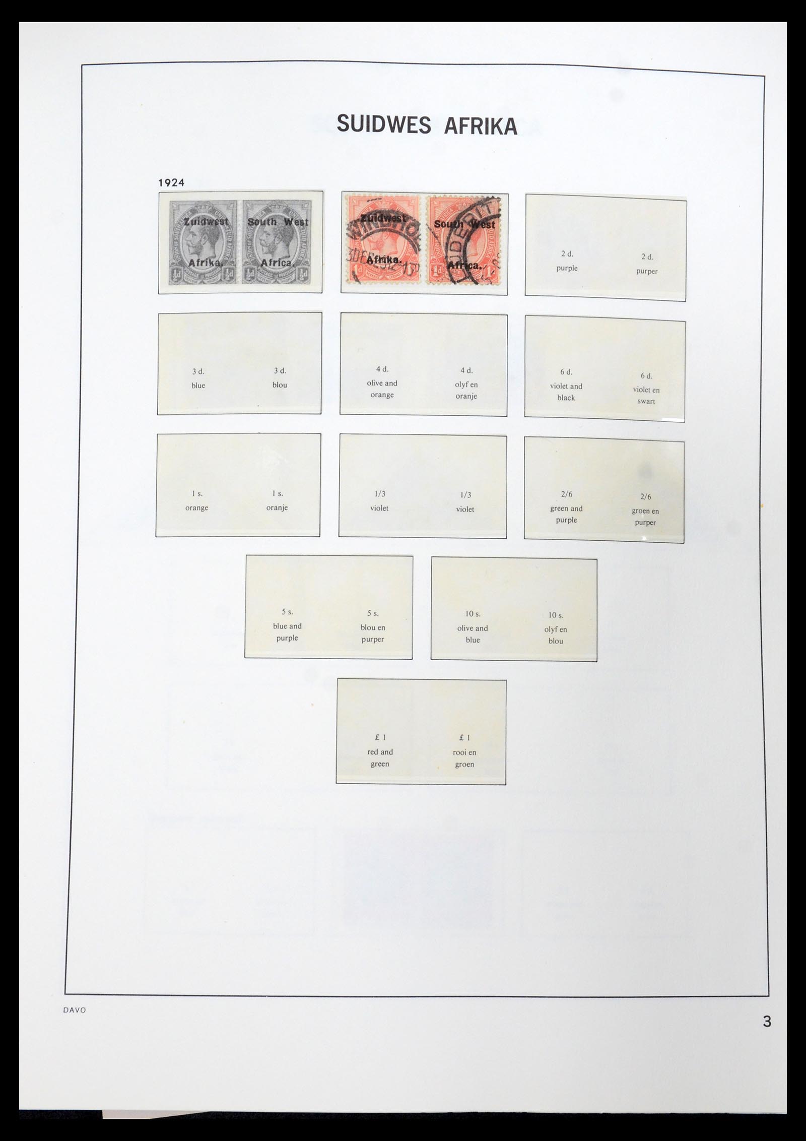 35858 004 - Postzegelverzameling 35858 Zuidwest-Afrika 1900-1990.