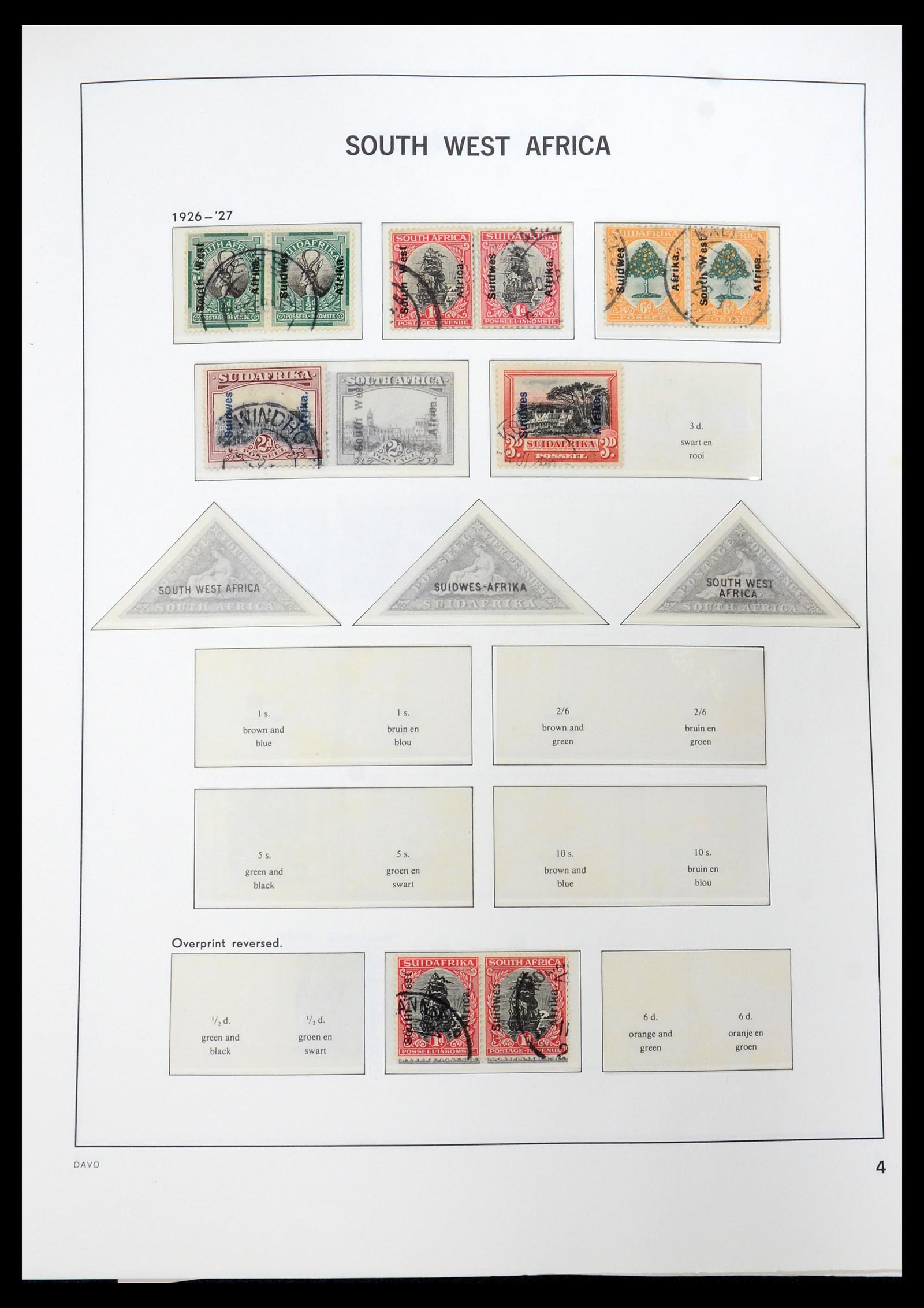 35858 005 - Postzegelverzameling 35858 Zuidwest-Afrika 1900-1990.