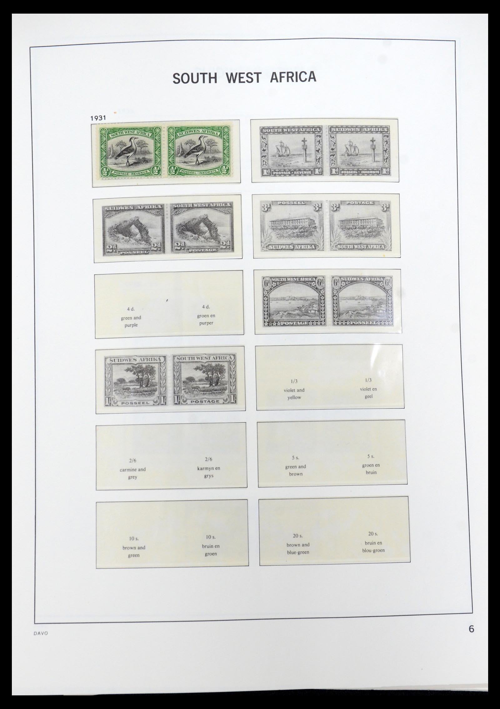 35858 007 - Postzegelverzameling 35858 Zuidwest-Afrika 1900-1990.