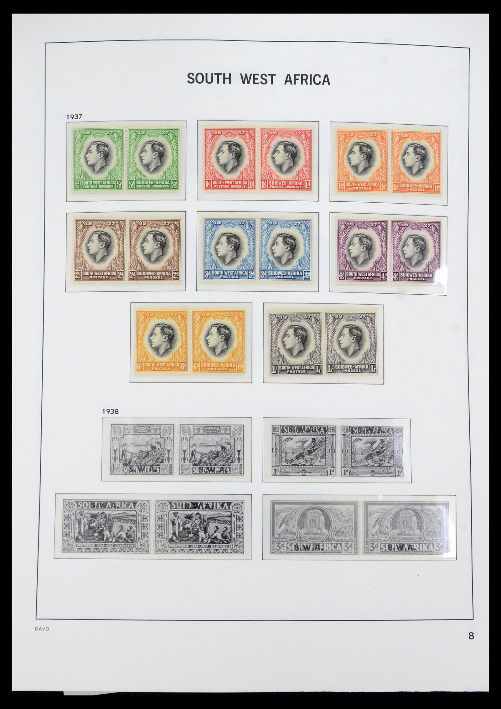 35858 009 - Postzegelverzameling 35858 Zuidwest-Afrika 1900-1990.