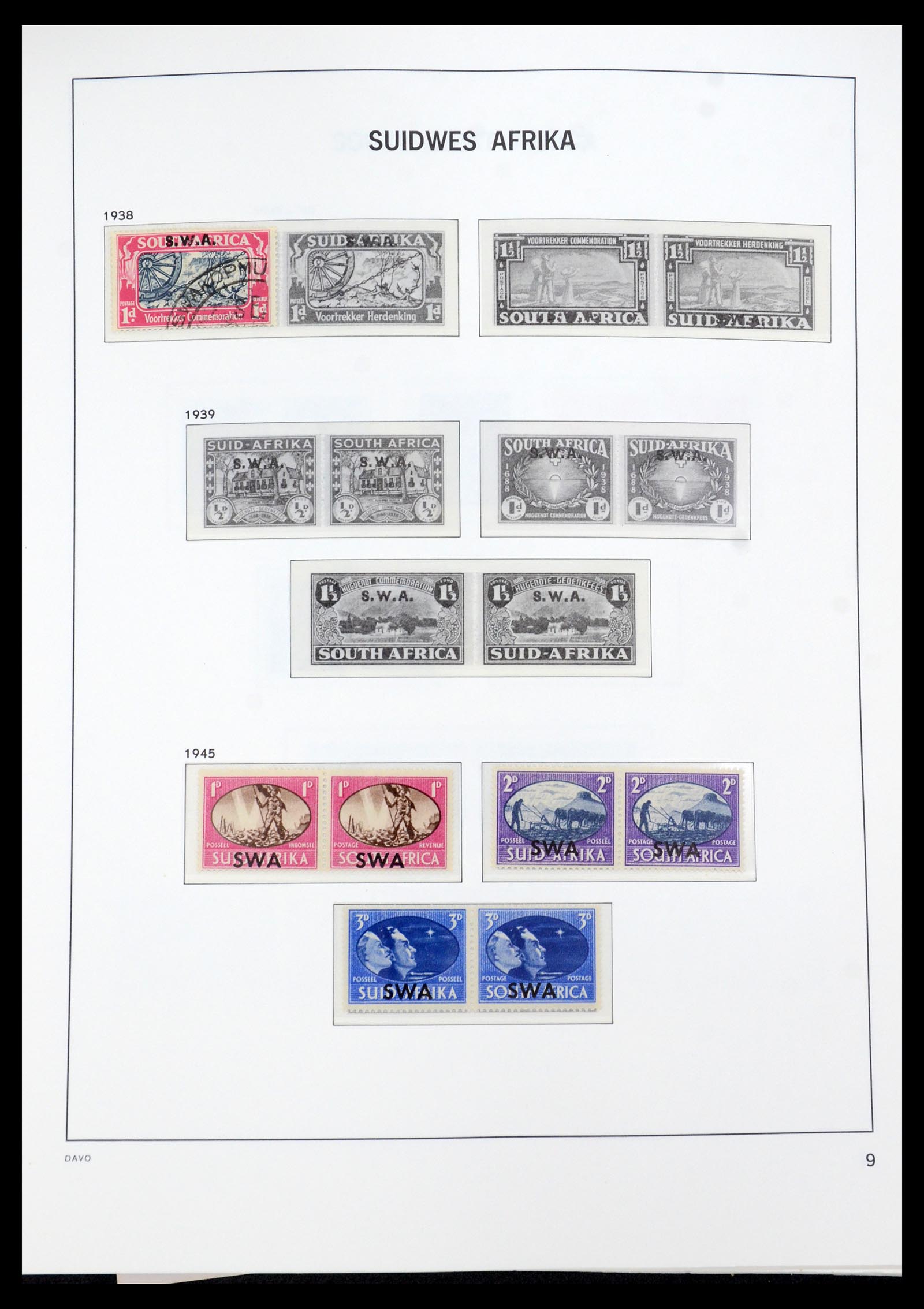 35858 010 - Postzegelverzameling 35858 Zuidwest-Afrika 1900-1990.