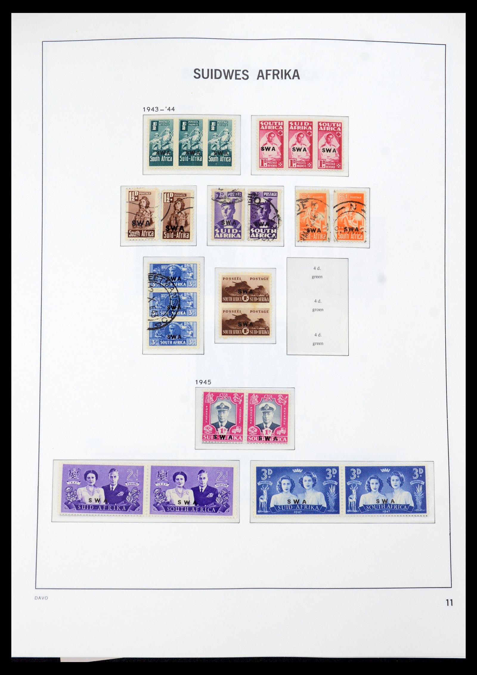 35858 012 - Postzegelverzameling 35858 Zuidwest-Afrika 1900-1990.
