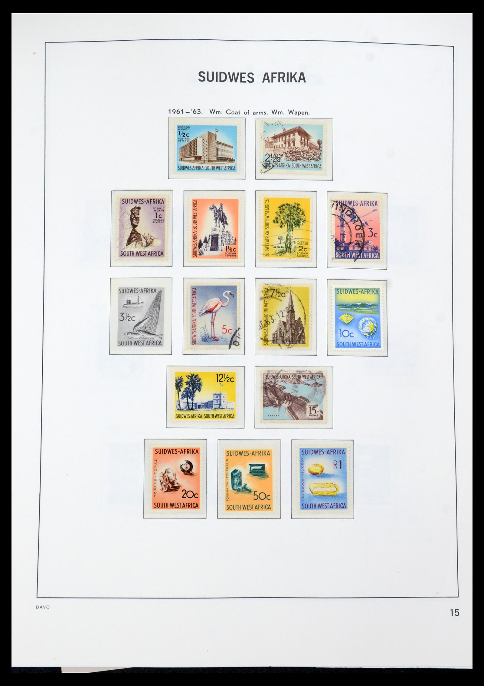 35858 016 - Postzegelverzameling 35858 Zuidwest-Afrika 1900-1990.