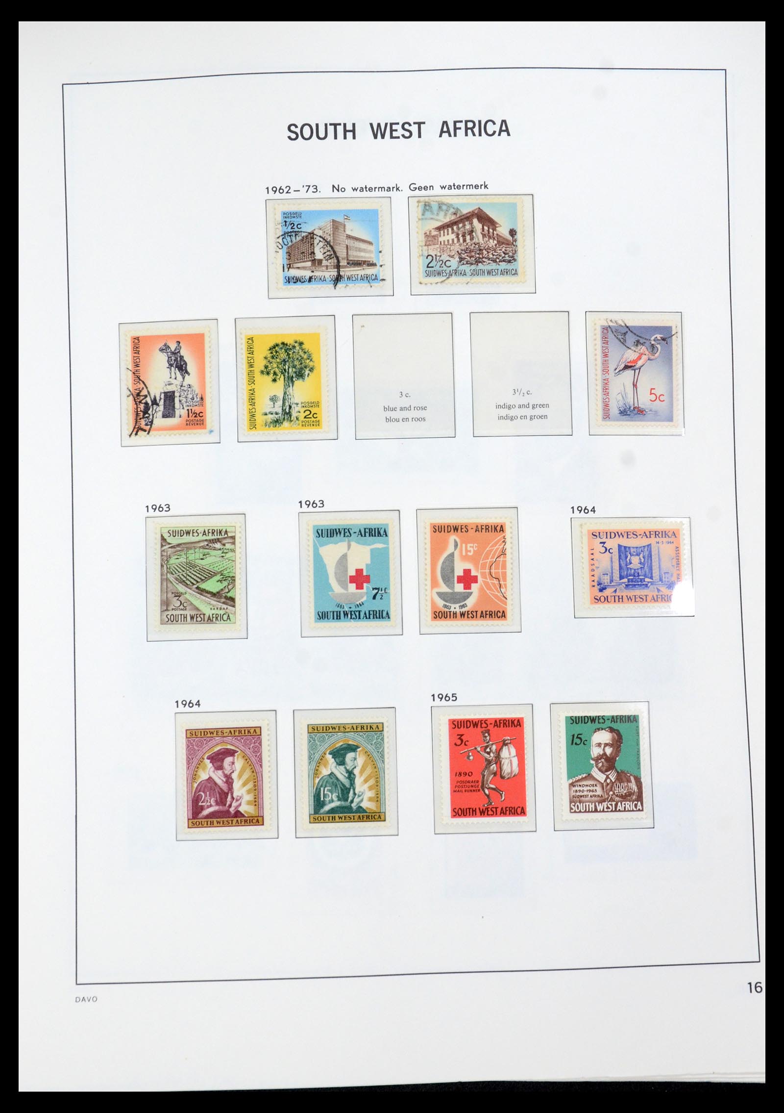 35858 017 - Postzegelverzameling 35858 Zuidwest-Afrika 1900-1990.