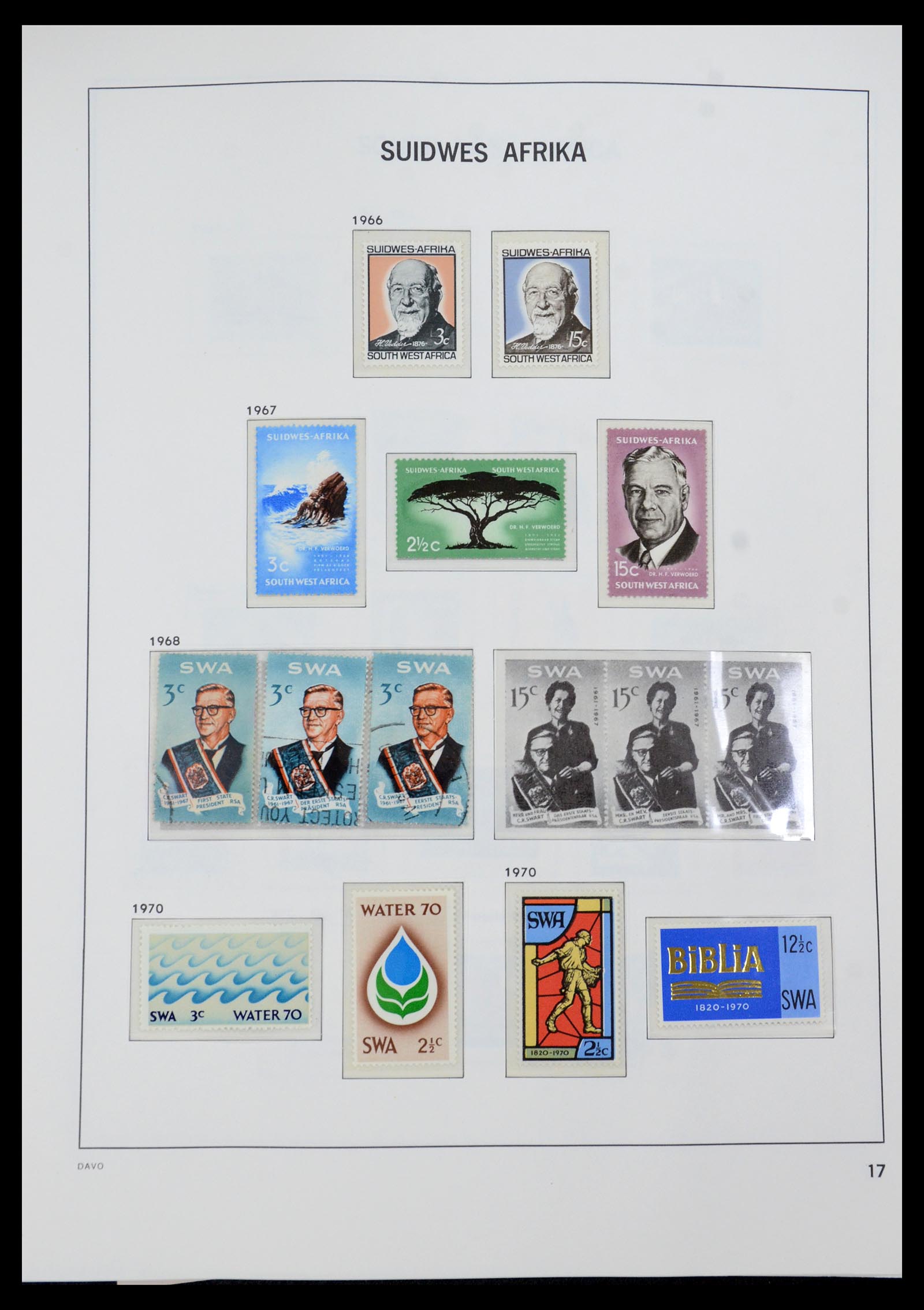 35858 018 - Postzegelverzameling 35858 Zuidwest-Afrika 1900-1990.