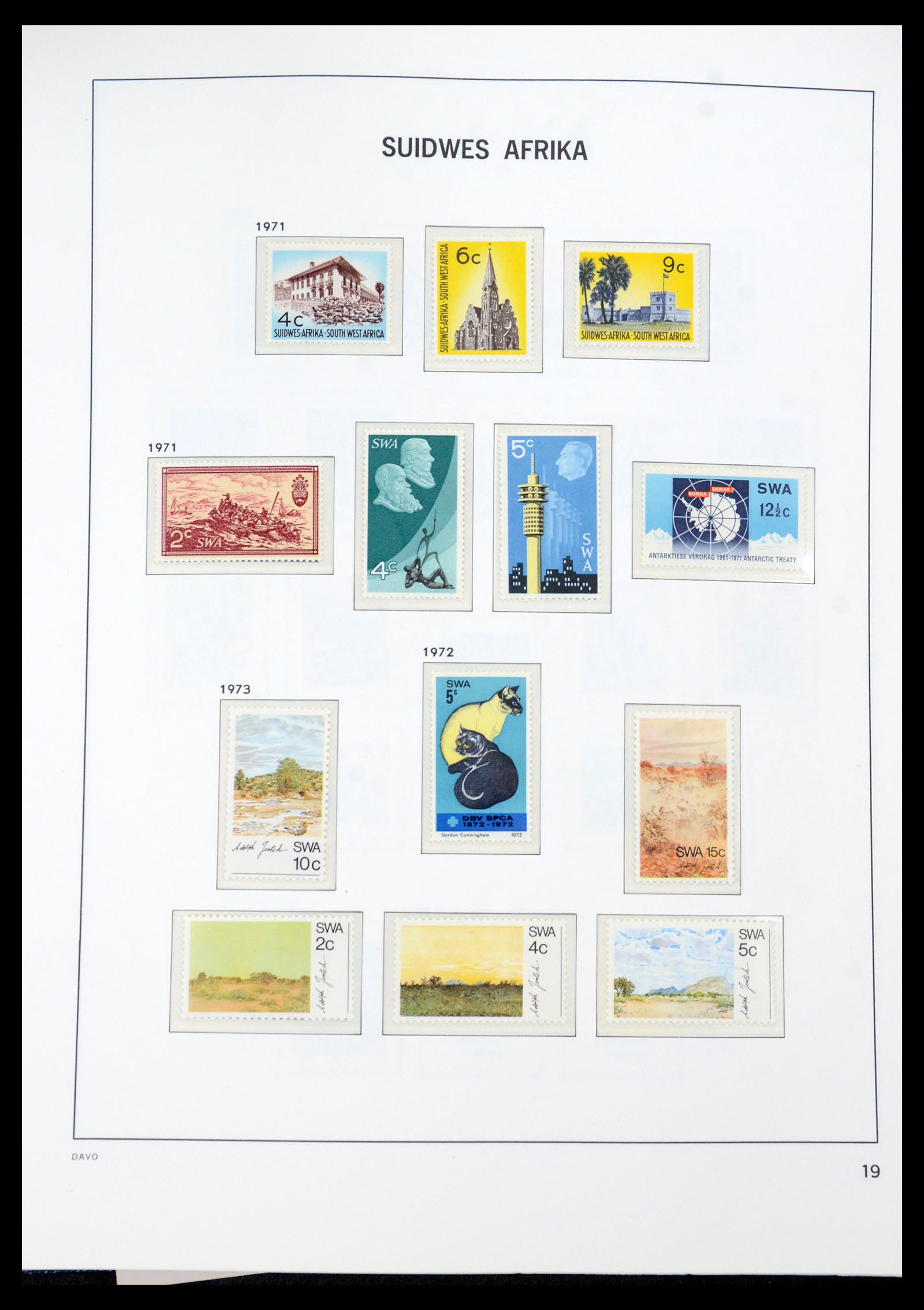 35858 020 - Postzegelverzameling 35858 Zuidwest-Afrika 1900-1990.