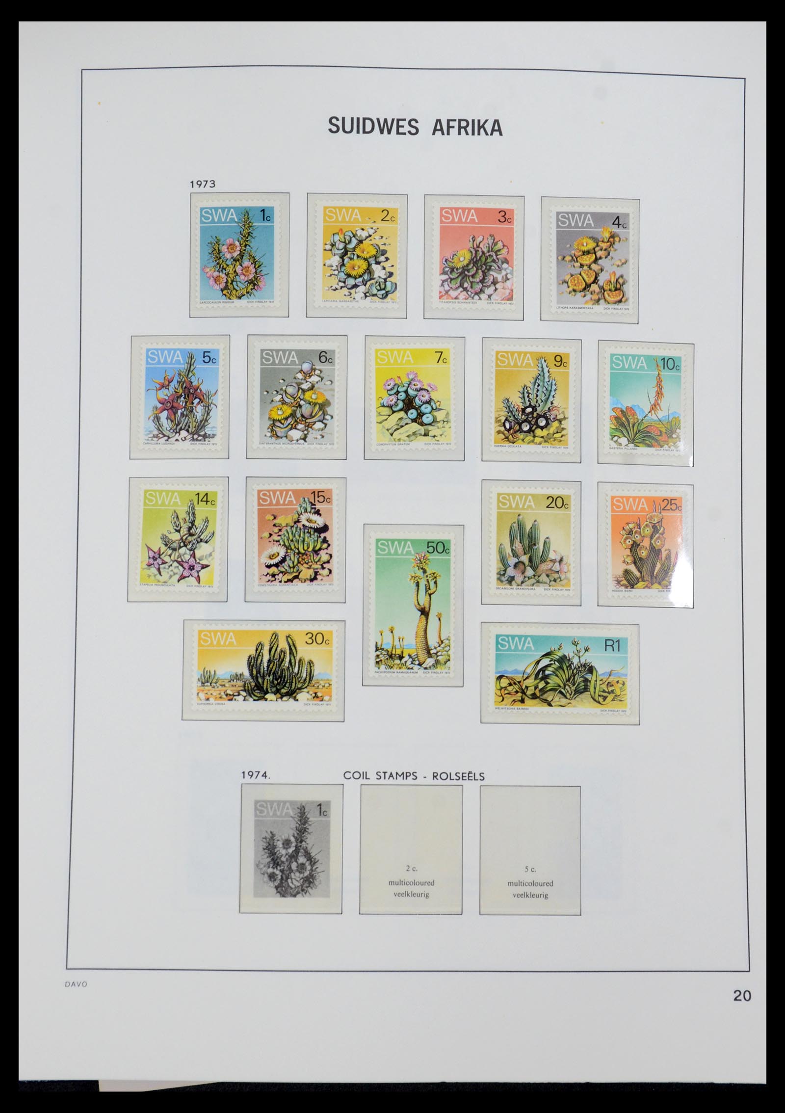 35858 021 - Postzegelverzameling 35858 Zuidwest-Afrika 1900-1990.
