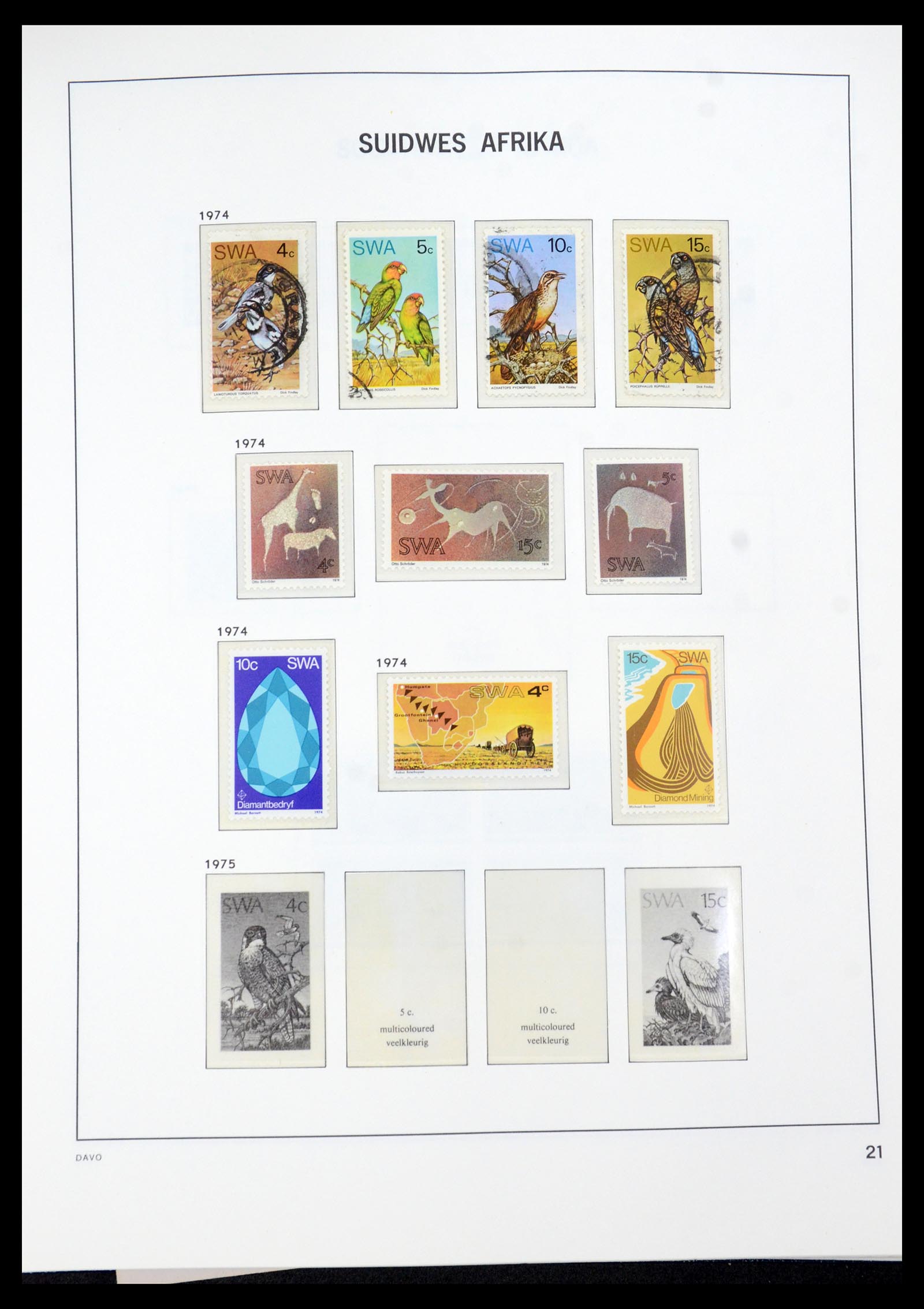 35858 022 - Postzegelverzameling 35858 Zuidwest-Afrika 1900-1990.