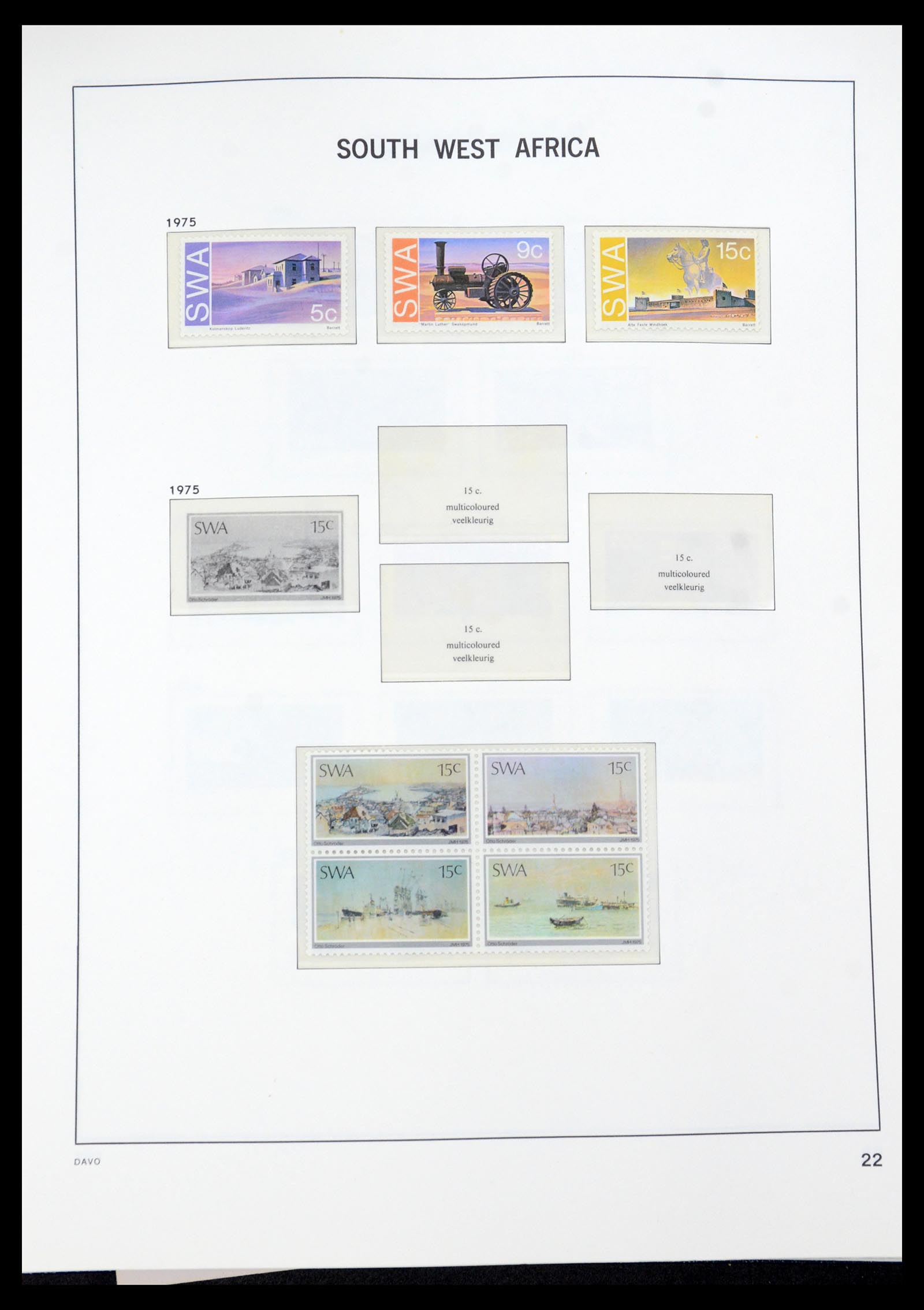 35858 023 - Postzegelverzameling 35858 Zuidwest-Afrika 1900-1990.