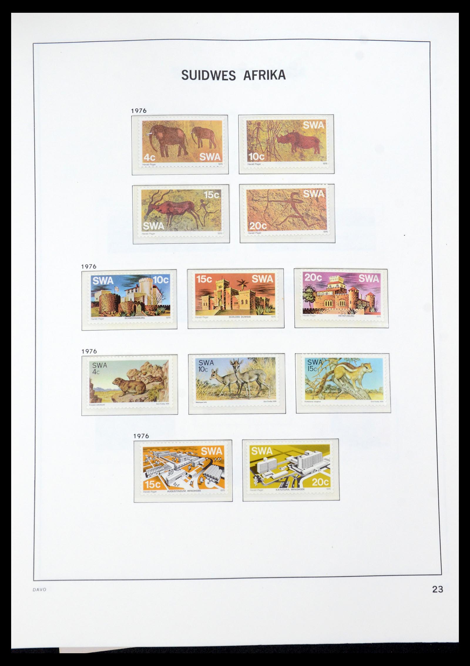 35858 024 - Postzegelverzameling 35858 Zuidwest-Afrika 1900-1990.