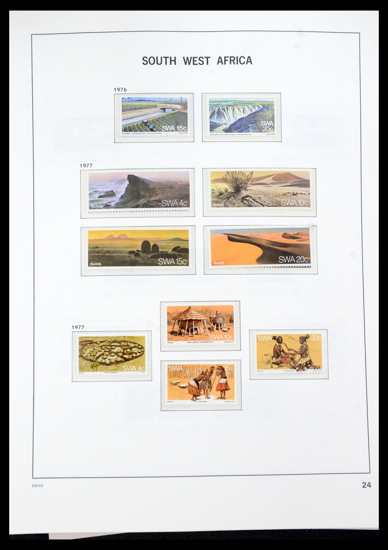 35858 025 - Postzegelverzameling 35858 Zuidwest-Afrika 1900-1990.