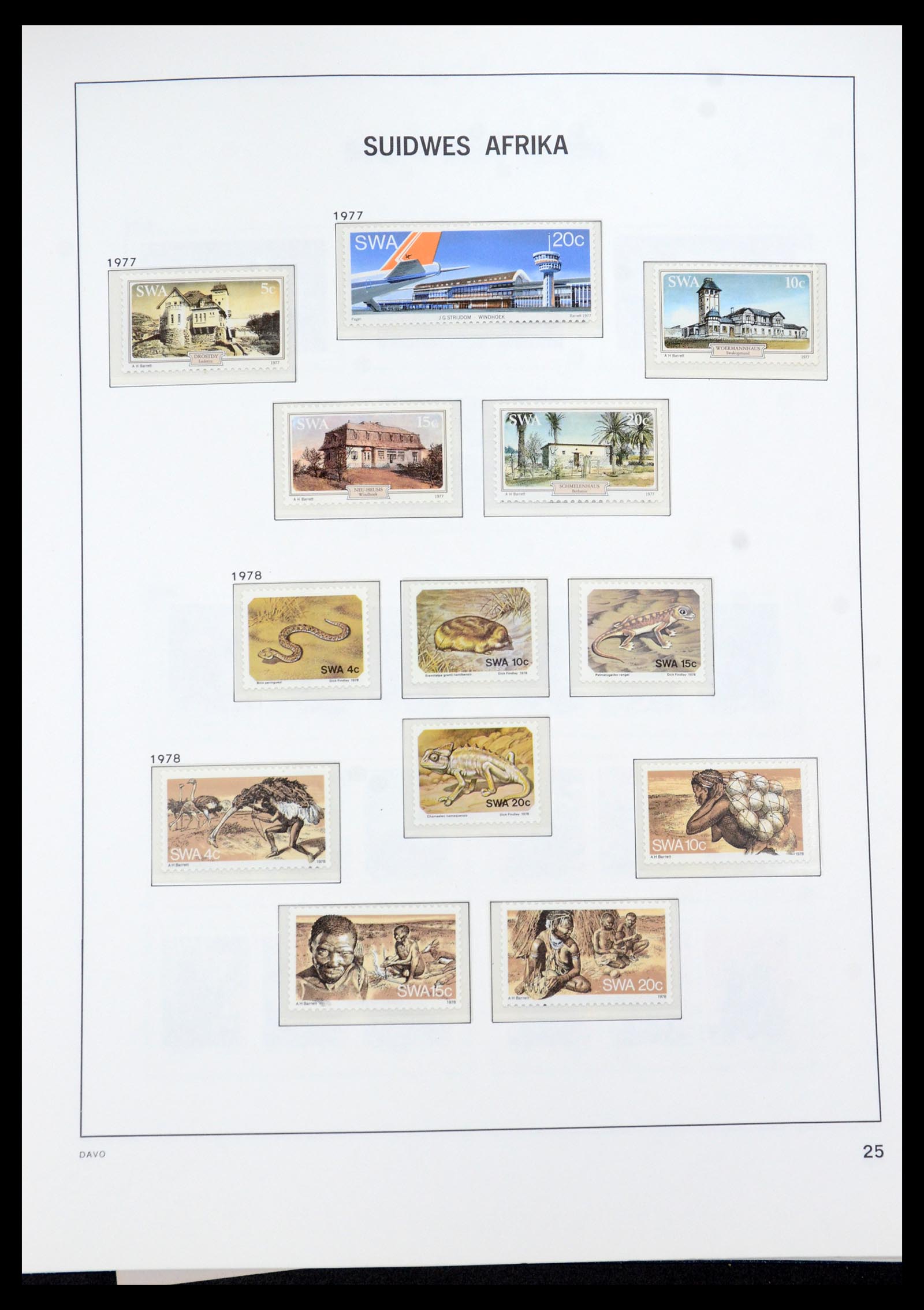 35858 026 - Postzegelverzameling 35858 Zuidwest-Afrika 1900-1990.
