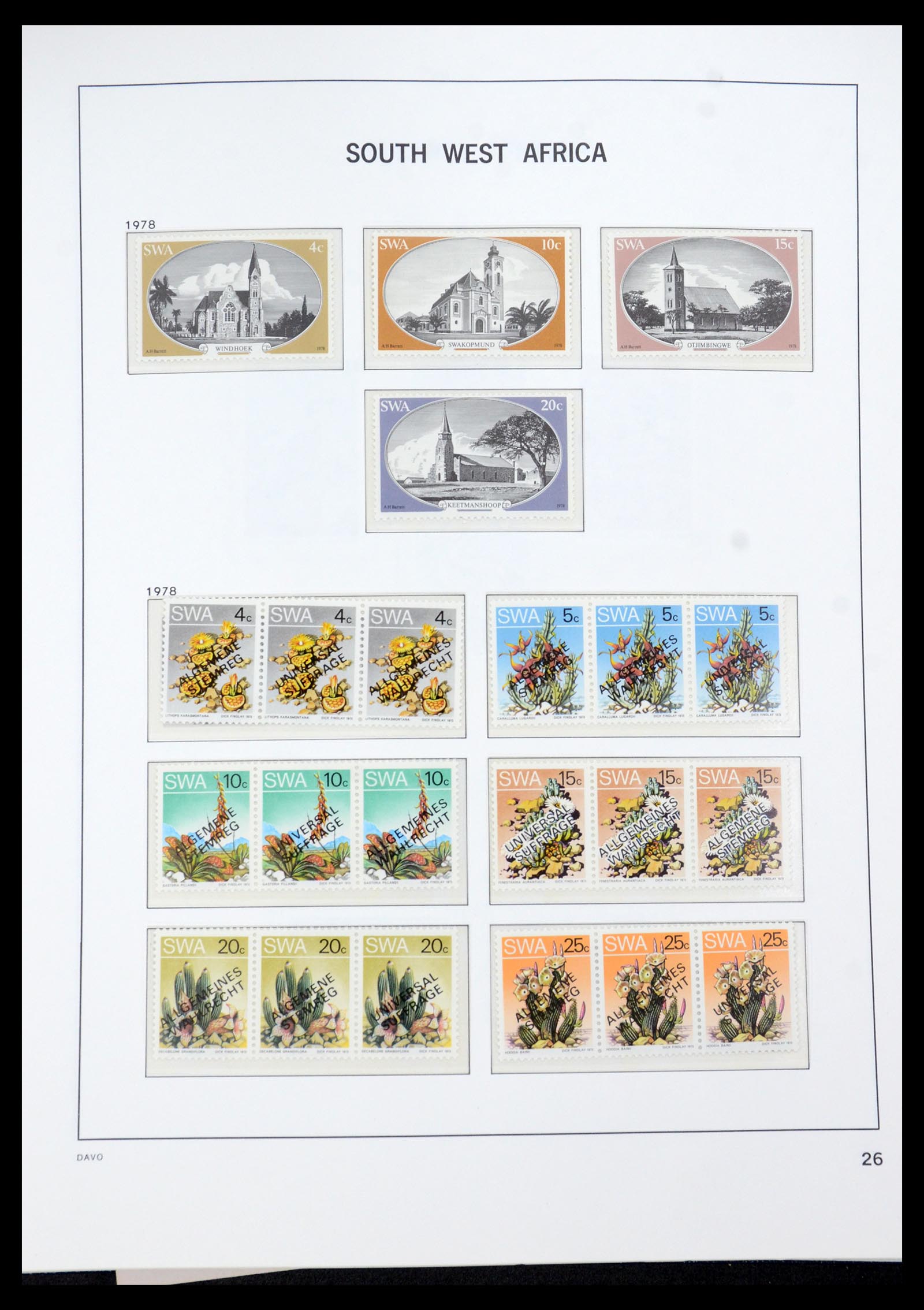 35858 027 - Postzegelverzameling 35858 Zuidwest-Afrika 1900-1990.
