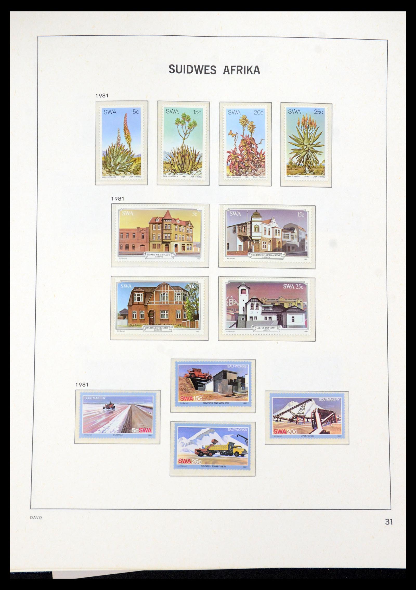 35858 032 - Postzegelverzameling 35858 Zuidwest-Afrika 1900-1990.