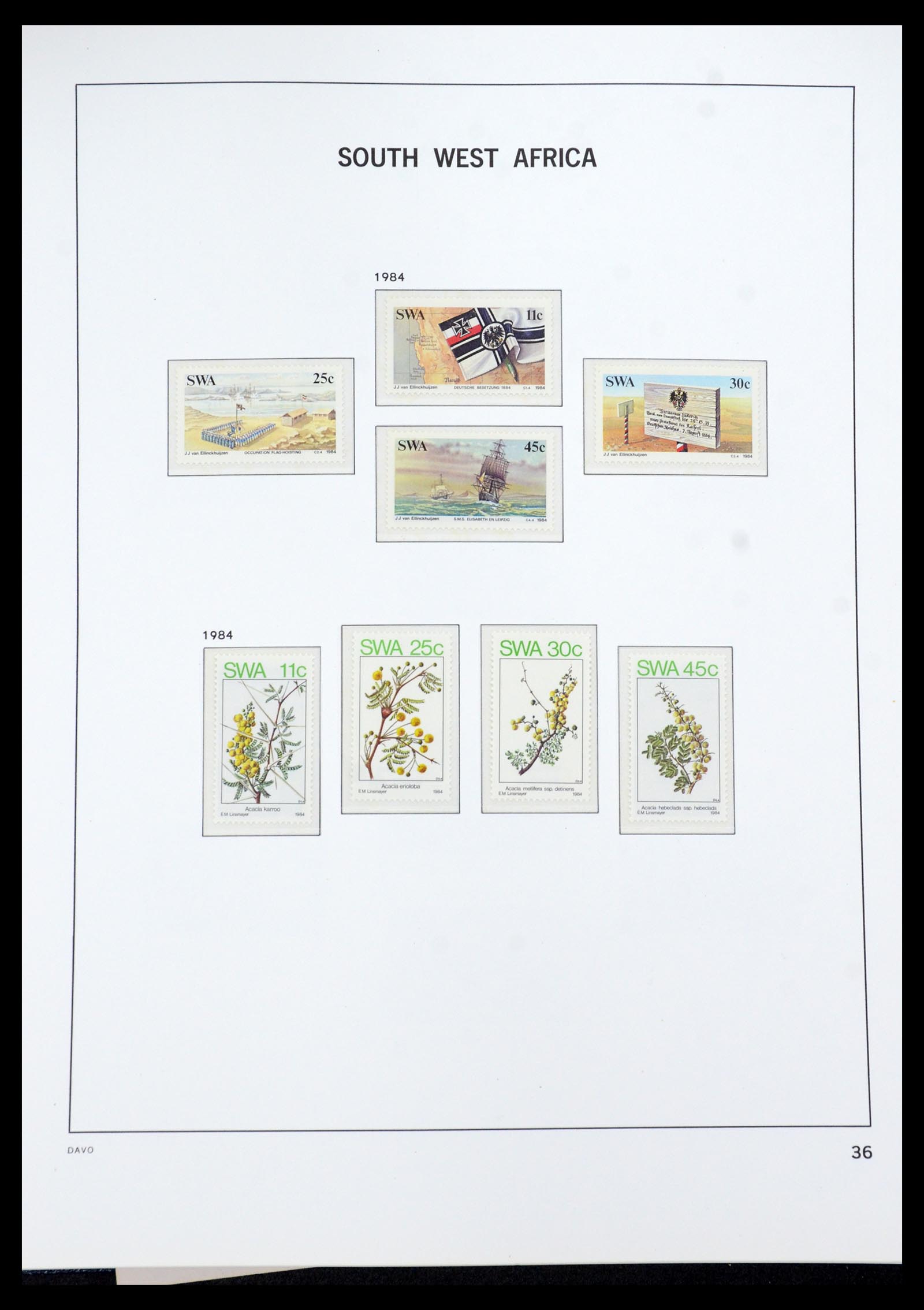 35858 037 - Postzegelverzameling 35858 Zuidwest-Afrika 1900-1990.