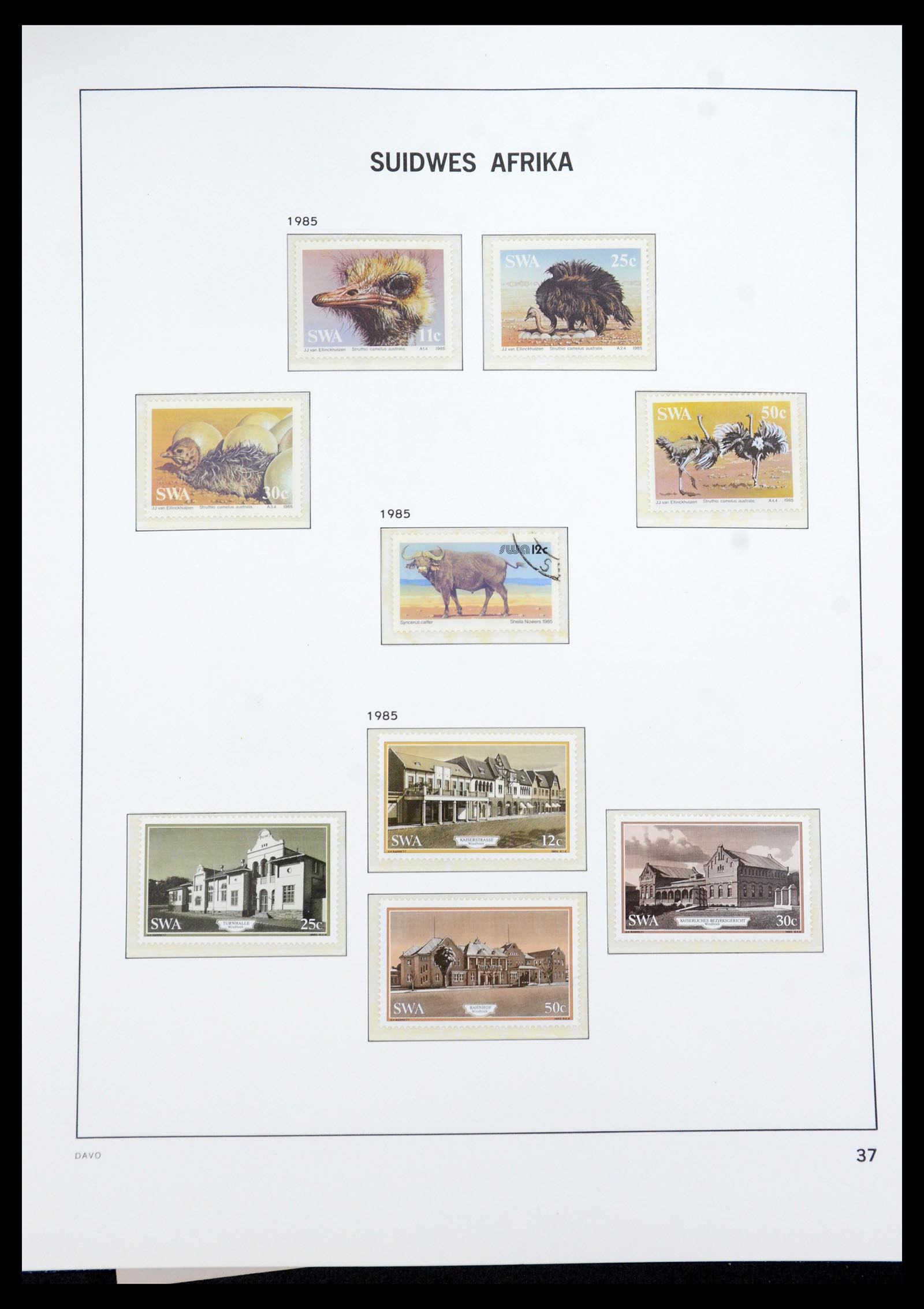 35858 038 - Postzegelverzameling 35858 Zuidwest-Afrika 1900-1990.