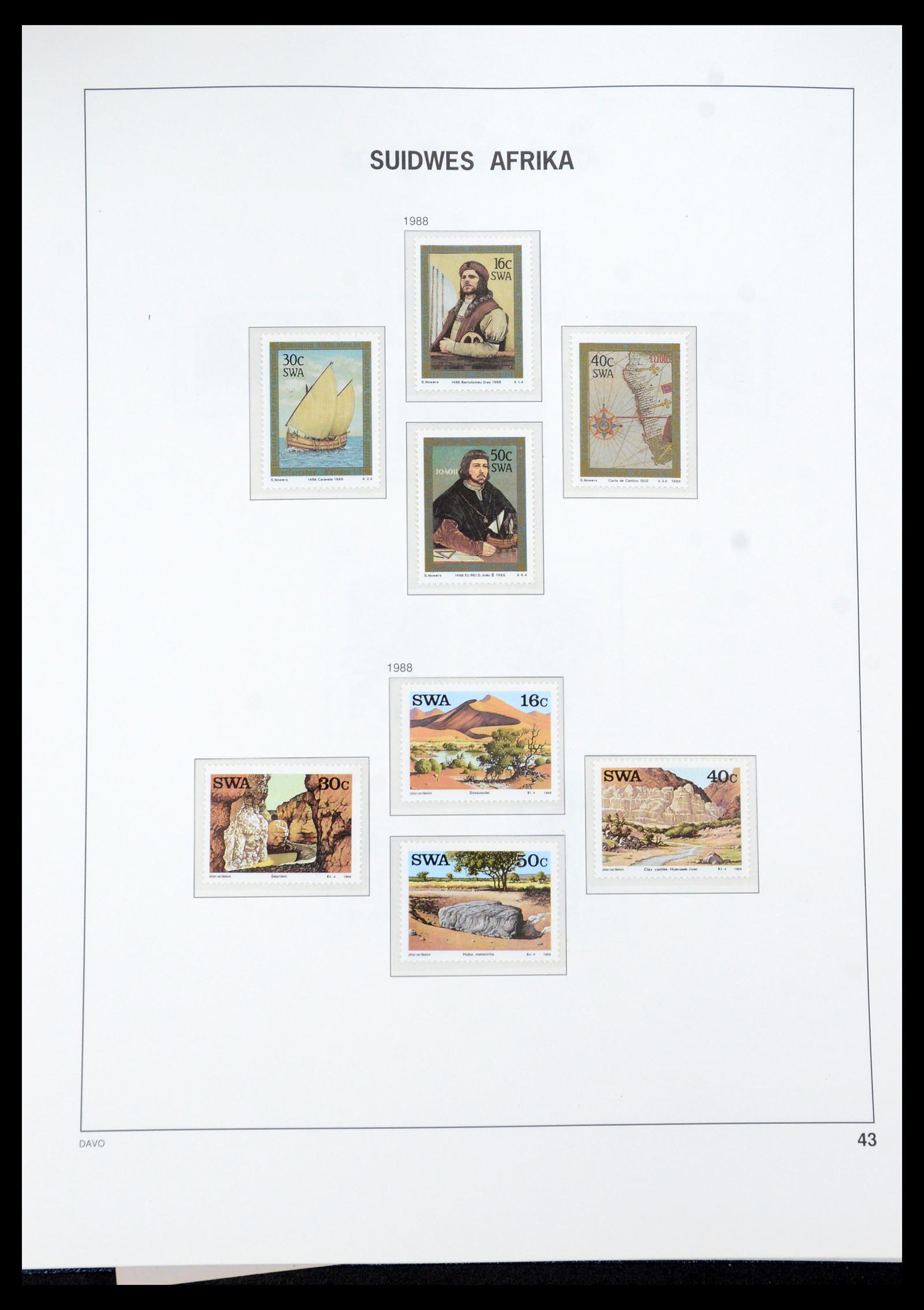35858 044 - Postzegelverzameling 35858 Zuidwest-Afrika 1900-1990.
