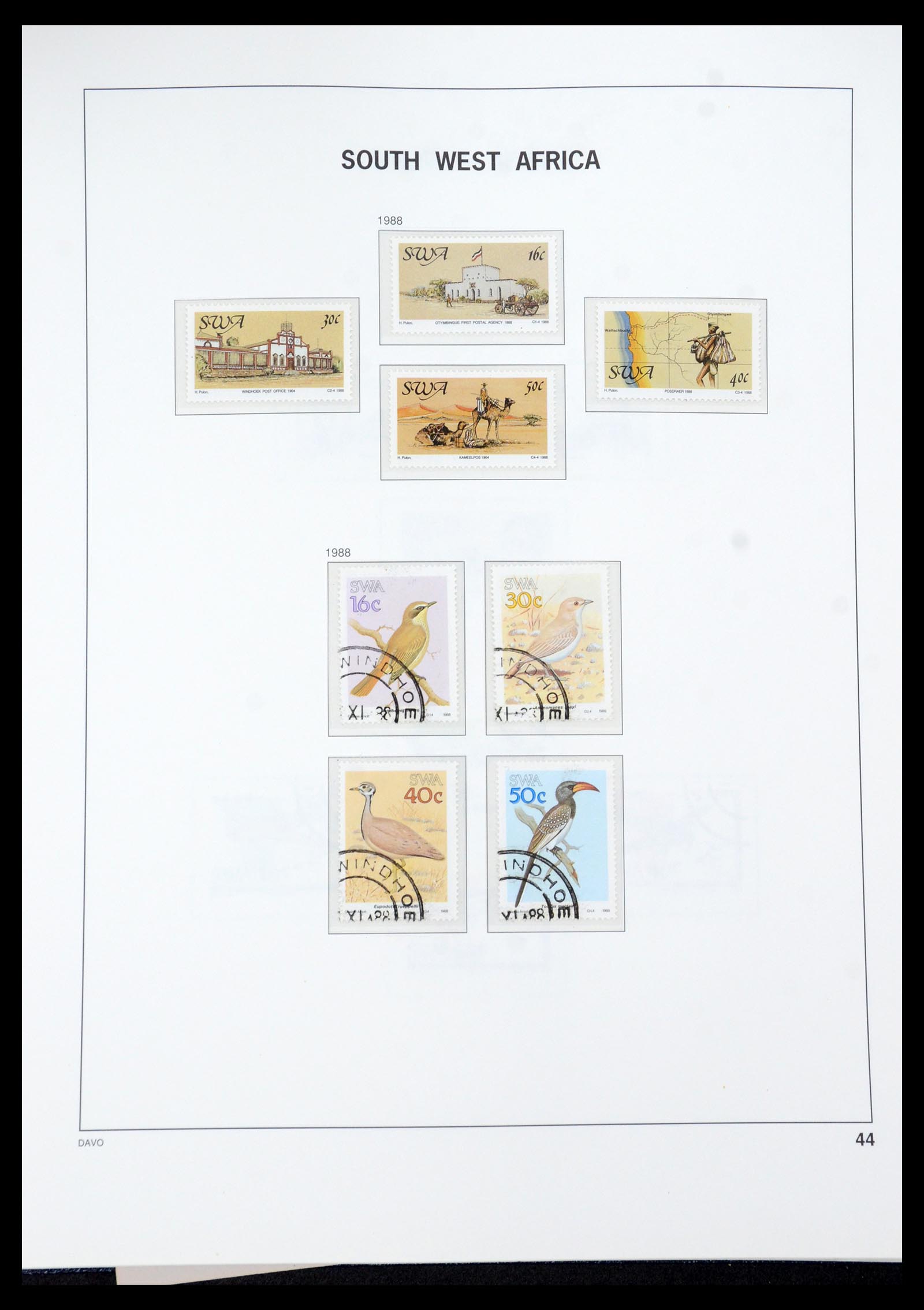35858 045 - Stamp Collection 35858 South West Africa 1900-1990.