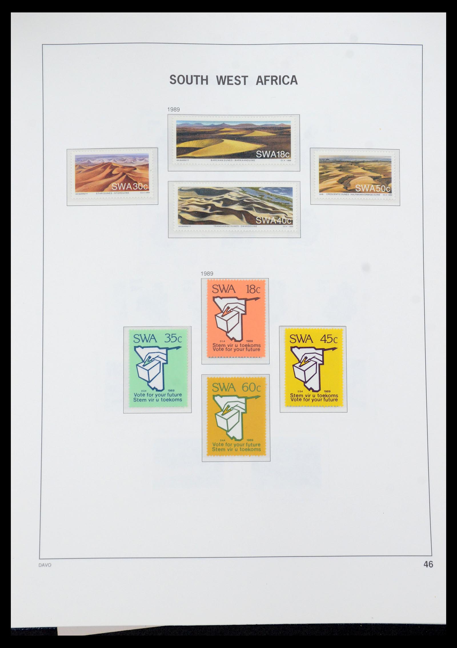 35858 047 - Postzegelverzameling 35858 Zuidwest-Afrika 1900-1990.