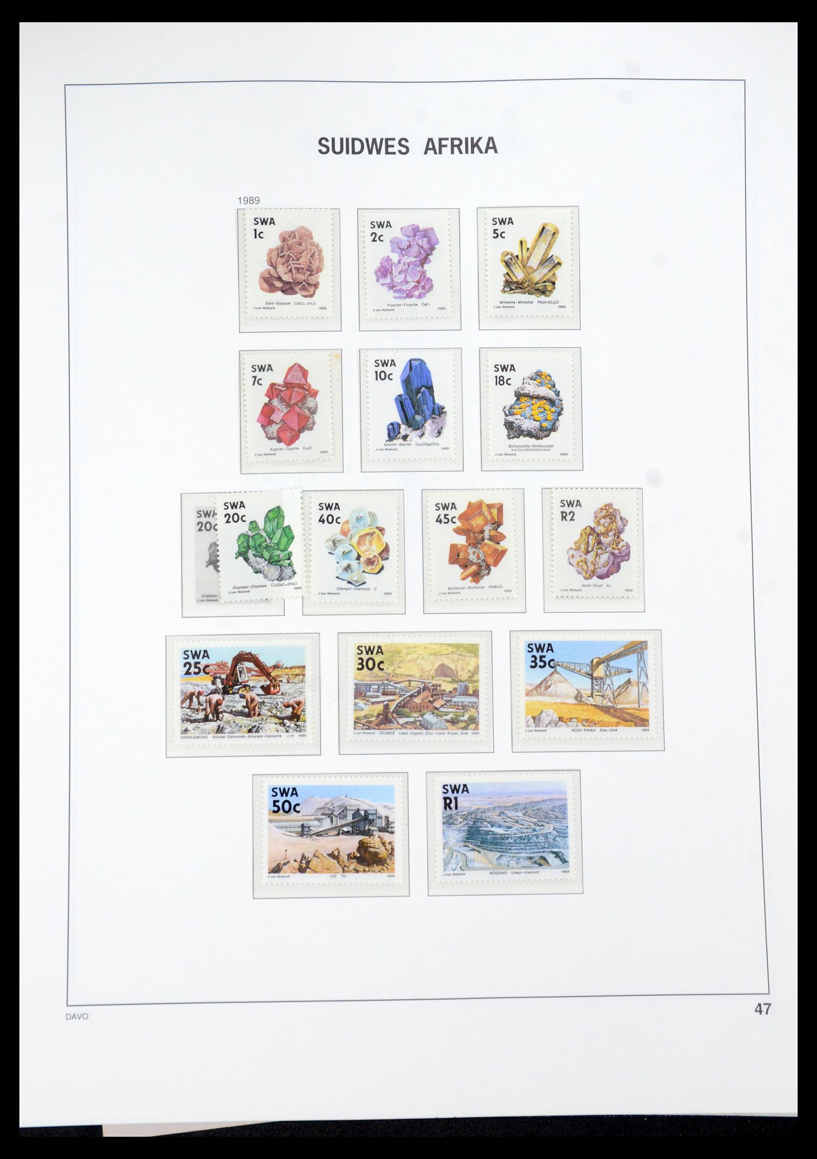 35858 048 - Postzegelverzameling 35858 Zuidwest-Afrika 1900-1990.