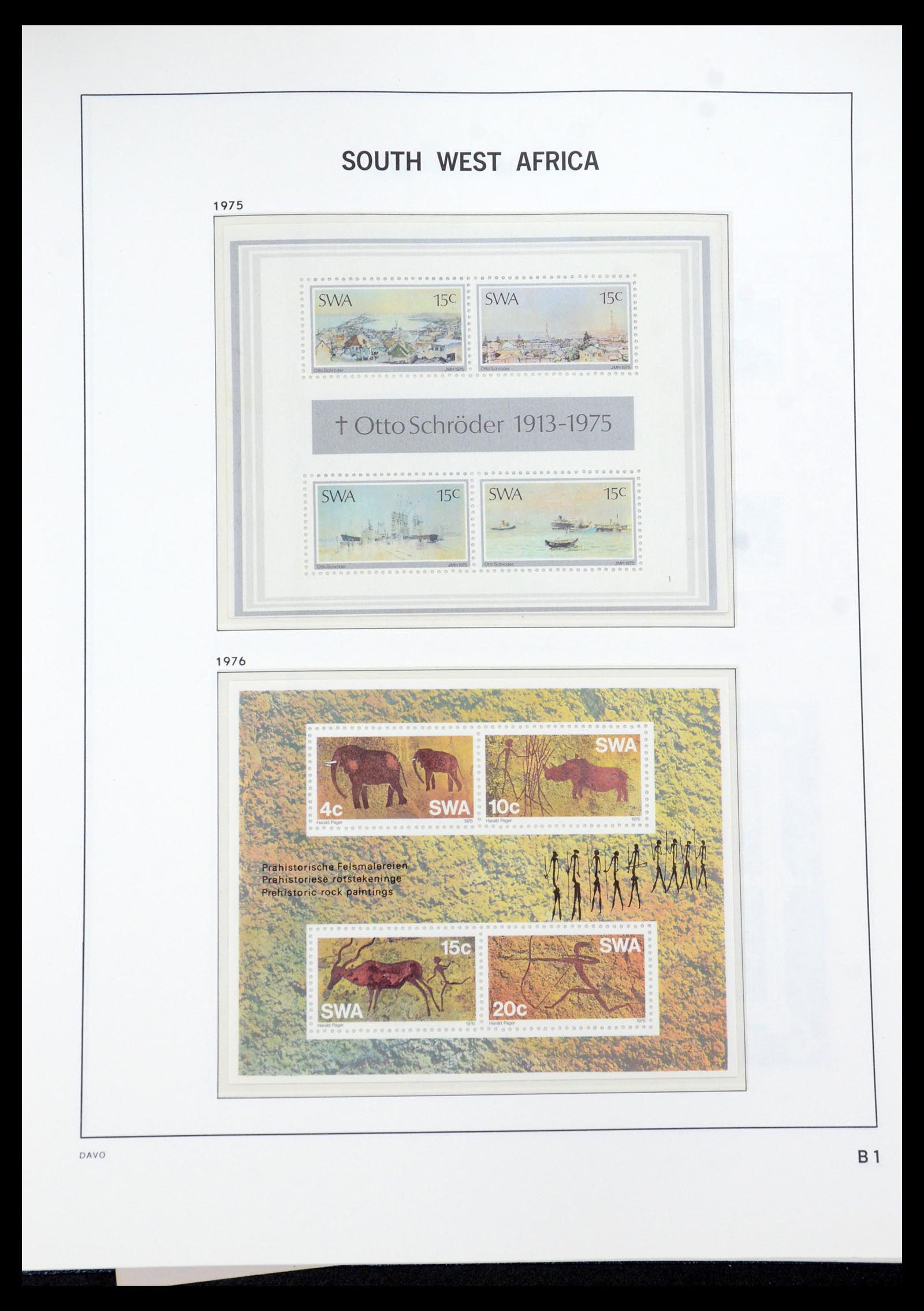 35858 050 - Postzegelverzameling 35858 Zuidwest-Afrika 1900-1990.