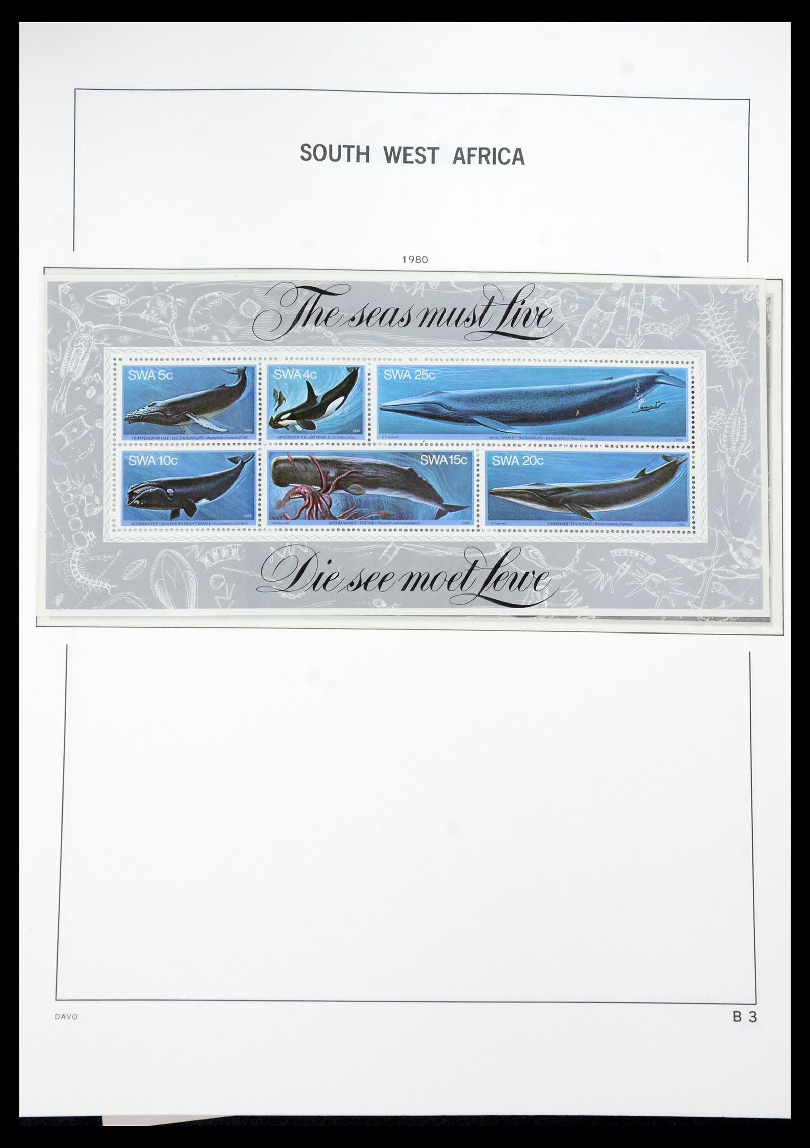 35858 052 - Postzegelverzameling 35858 Zuidwest-Afrika 1900-1990.