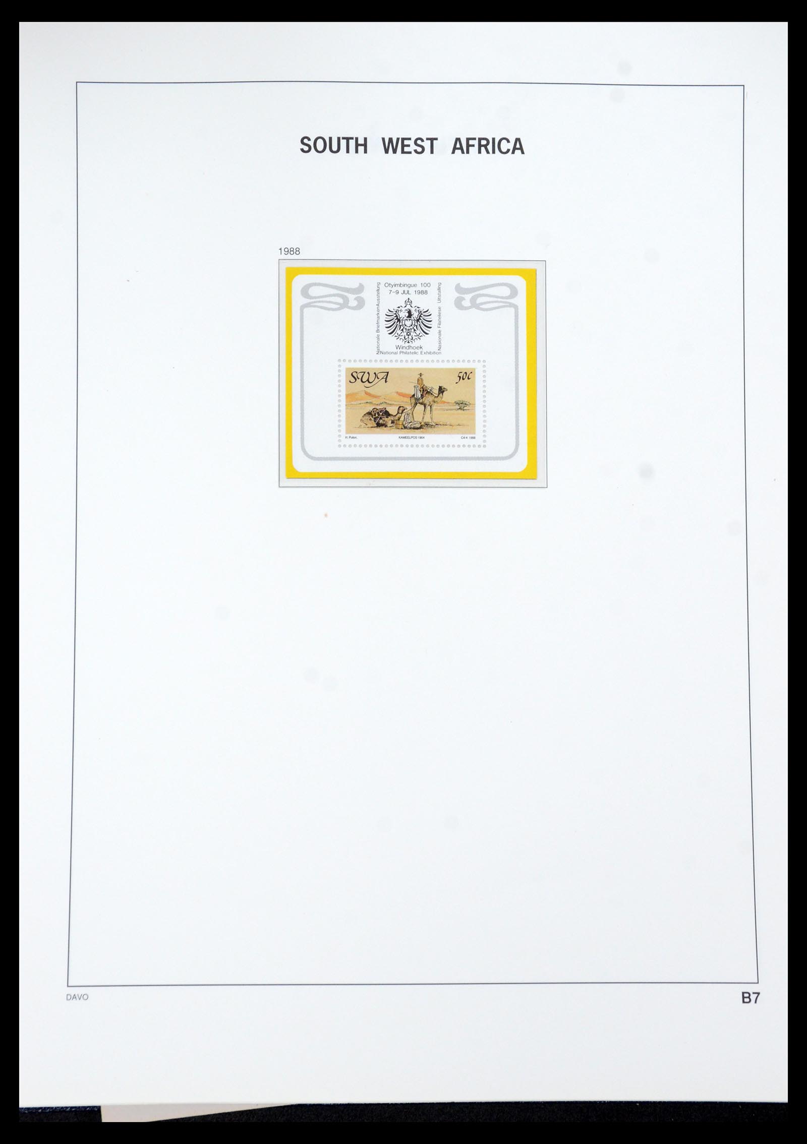 35858 056 - Postzegelverzameling 35858 Zuidwest-Afrika 1900-1990.
