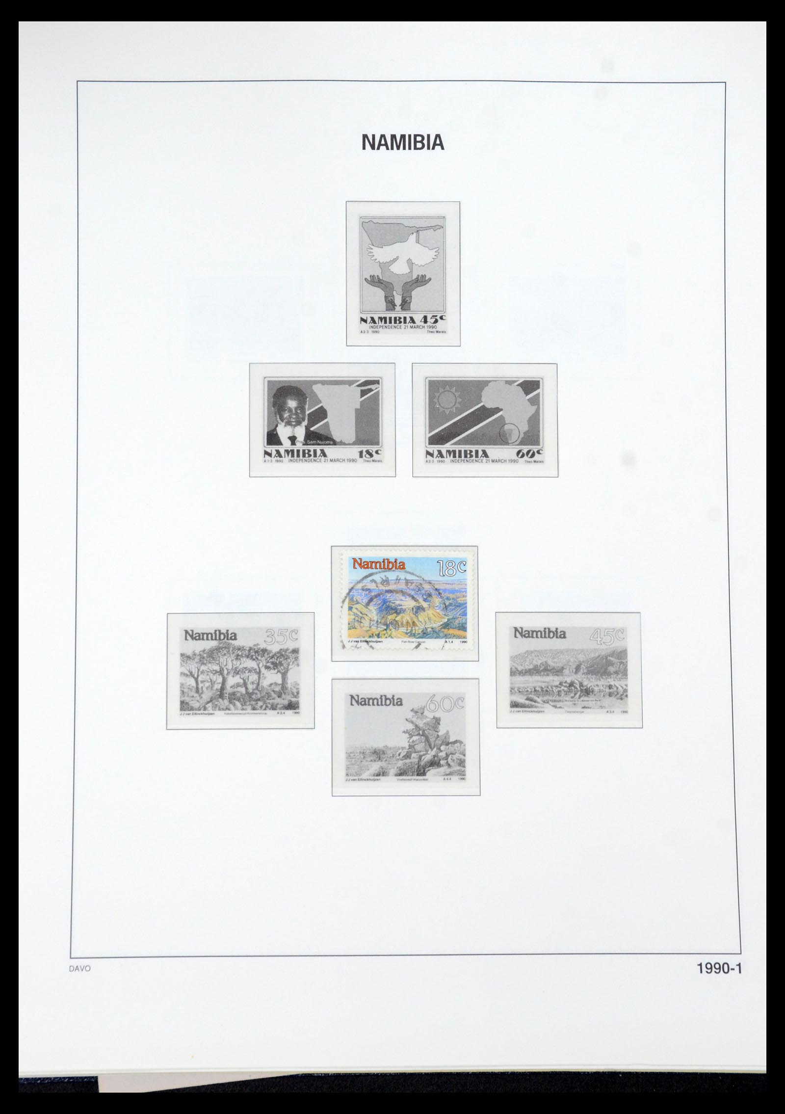 35858 063 - Postzegelverzameling 35858 Zuidwest-Afrika 1900-1990.