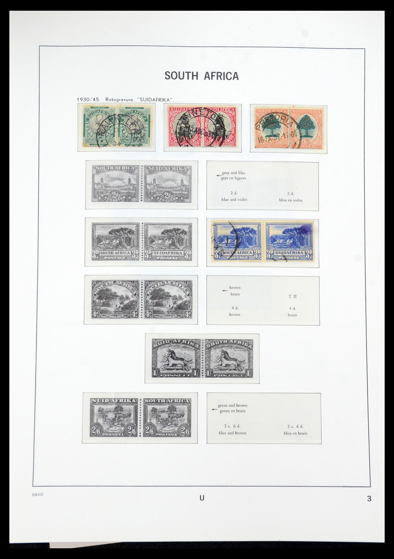 35858 066 - Postzegelverzameling 35858 Zuidwest-Afrika 1900-1990.