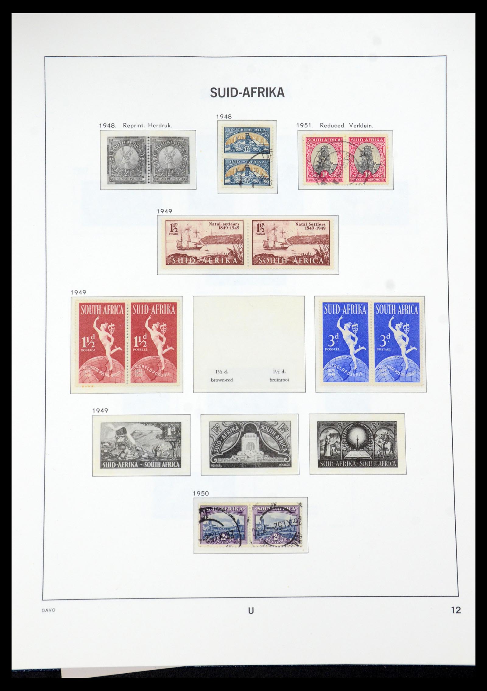 35858 074 - Stamp Collection 35858 South West Africa 1900-1990.